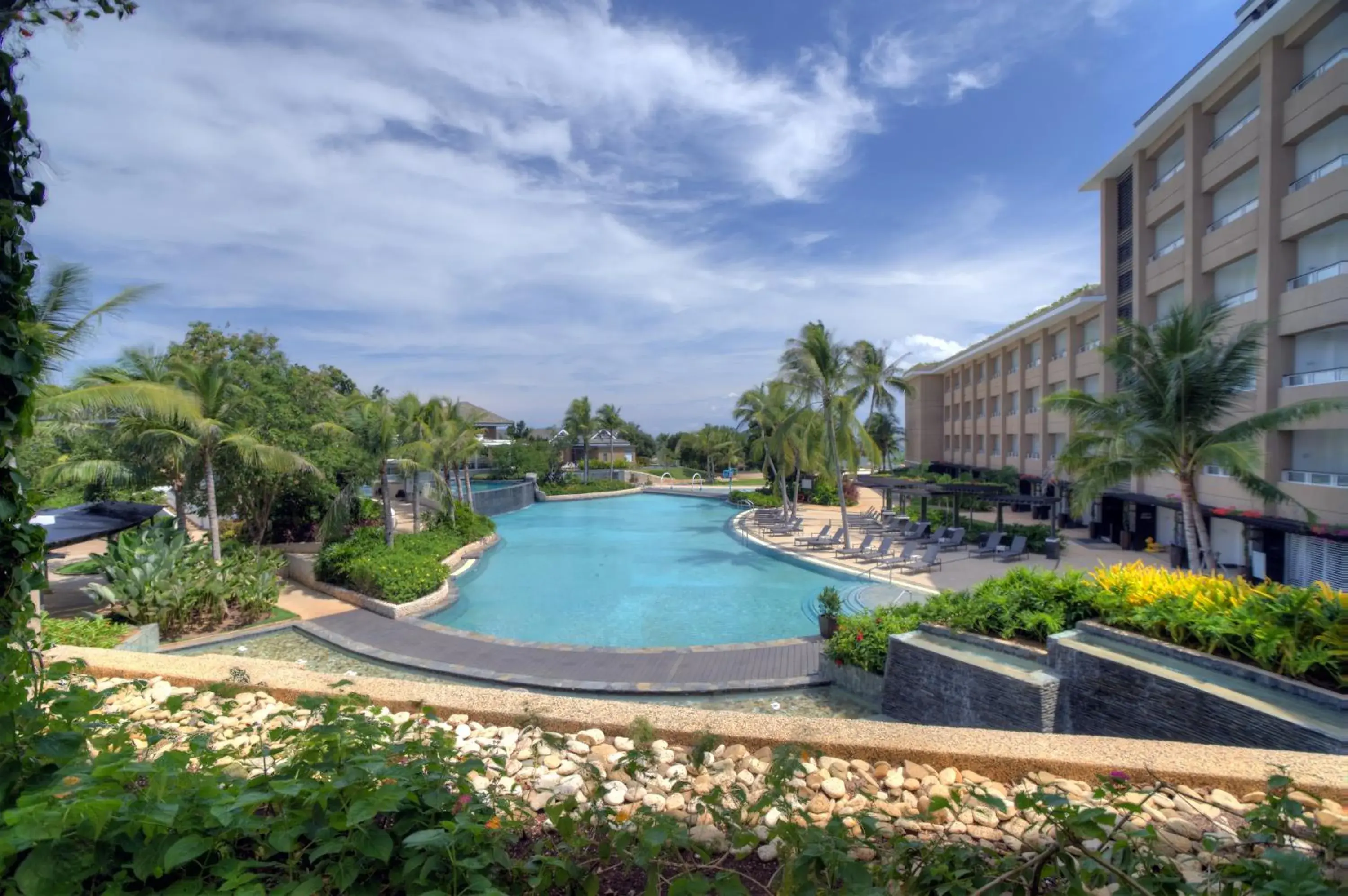 Balcony/Terrace, Swimming Pool in BE Grand Resort, Bohol