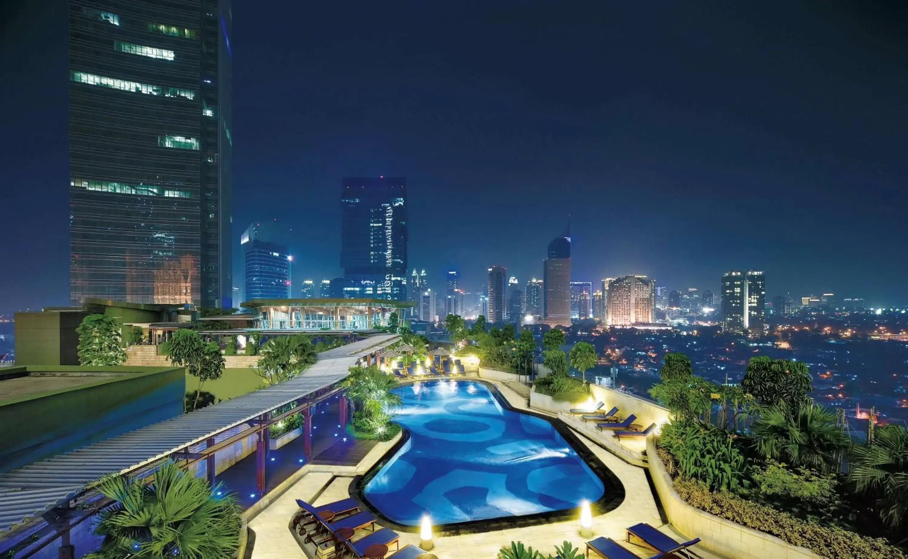 Pool View in Hotel Indonesia Kempinski Jakarta