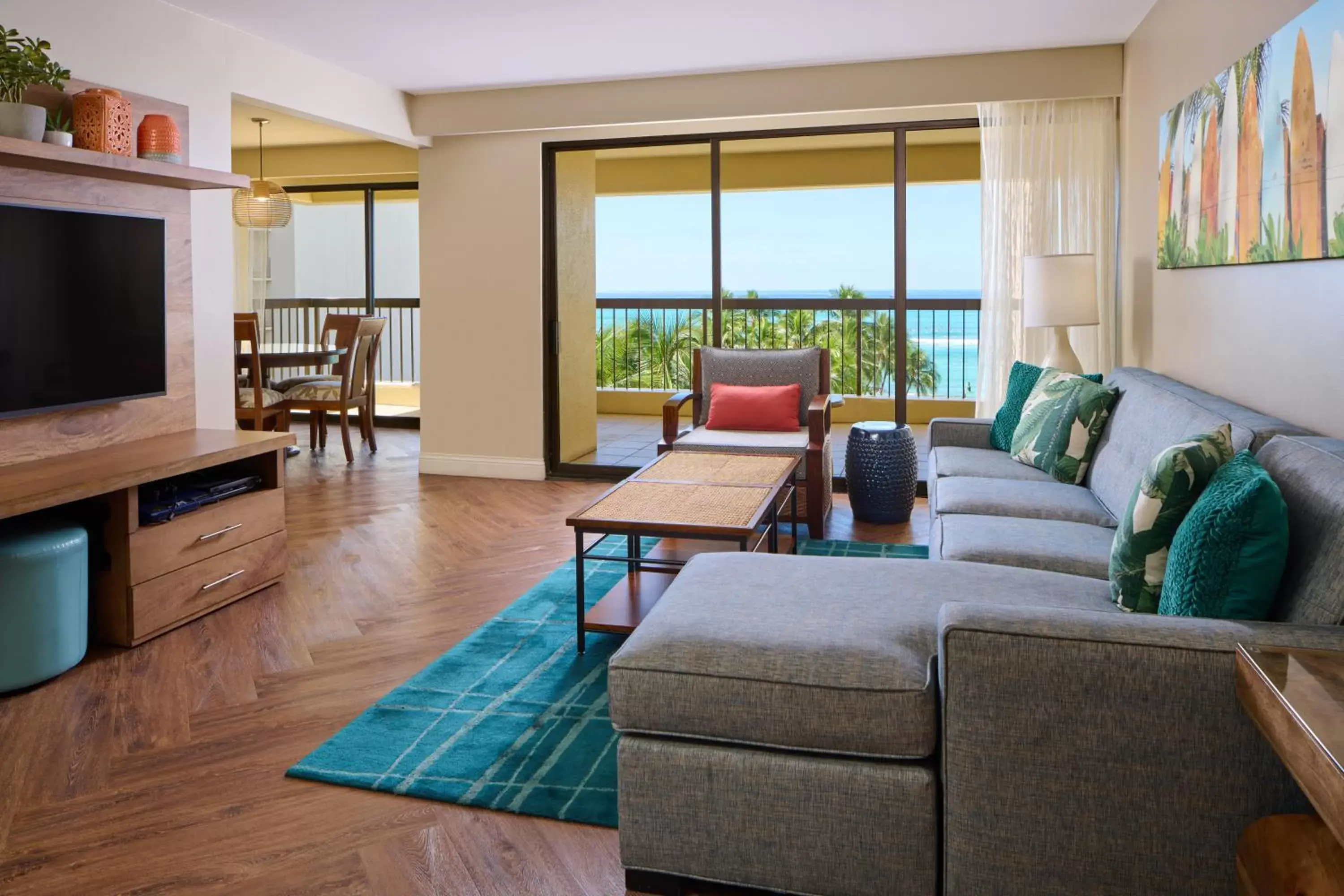 Living room, Seating Area in Aston Waikiki Beach Tower