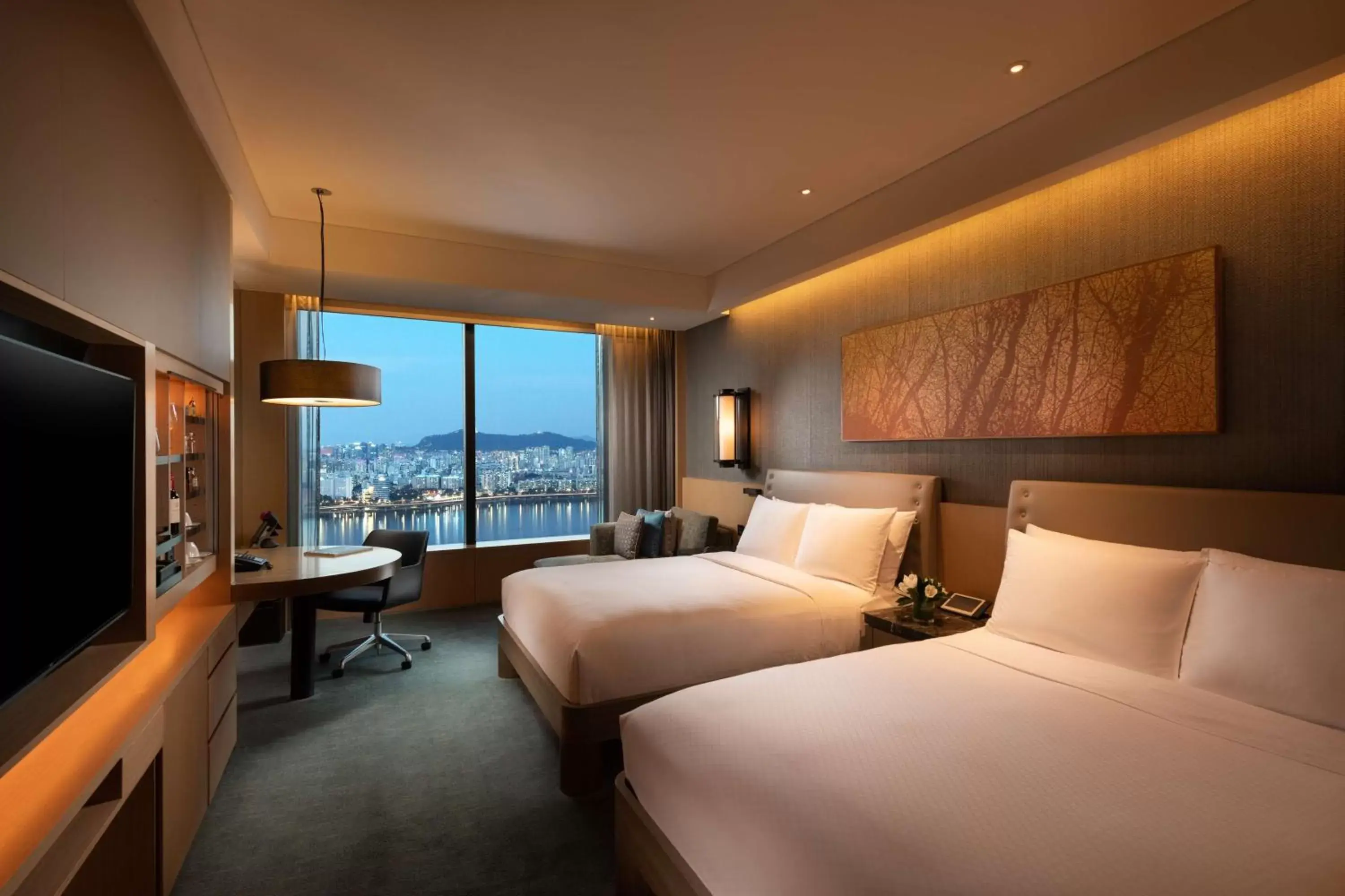 Bed in Conrad Seoul