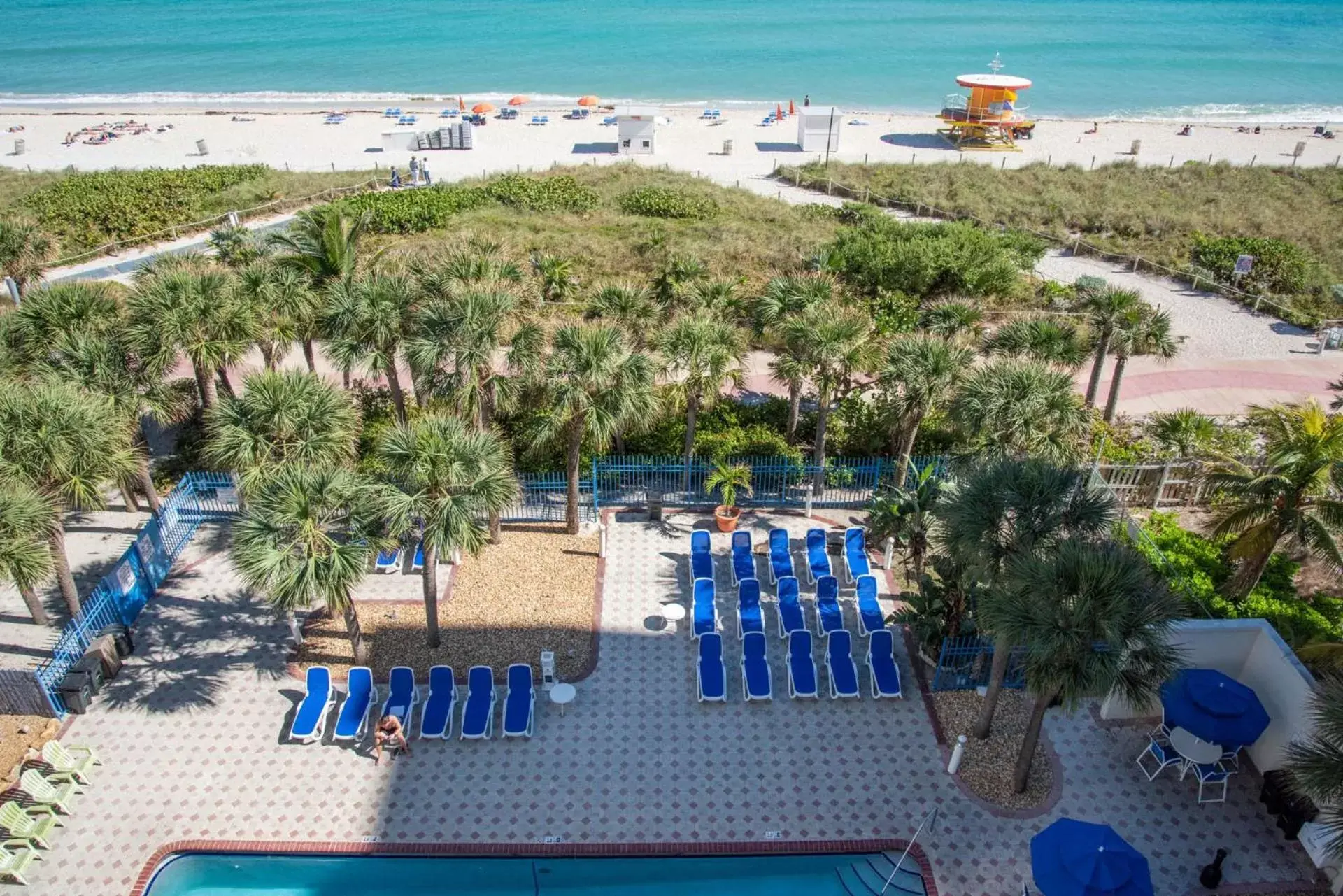 Bird's eye view, Pool View in Crystal Beach Suites Oceanfront Hotel