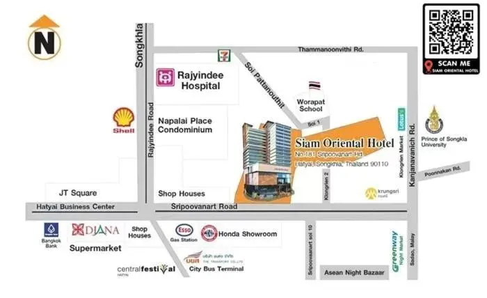 Floor Plan in Siam Oriental Hotel