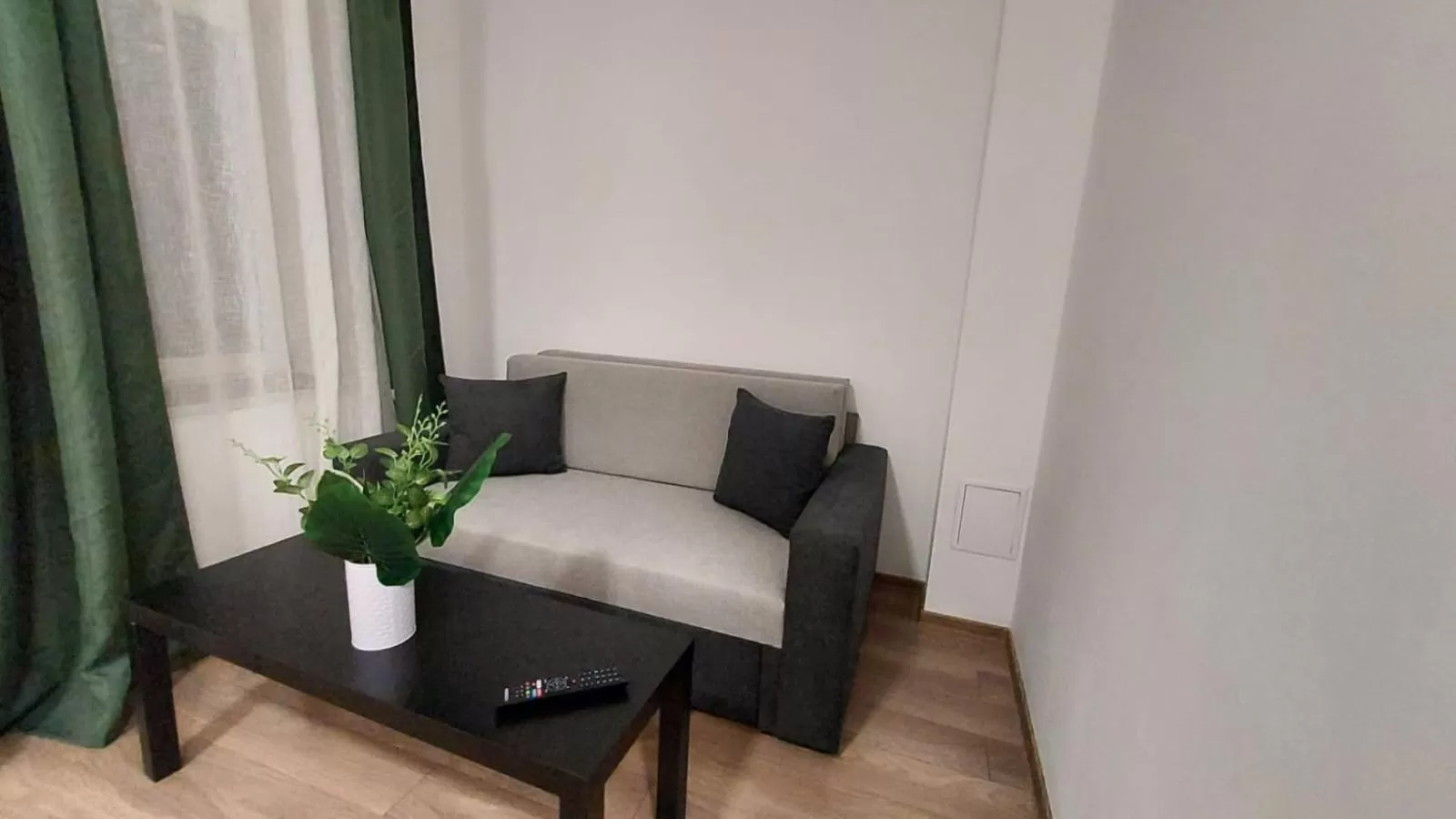 Seating area in Zakarias Apartments