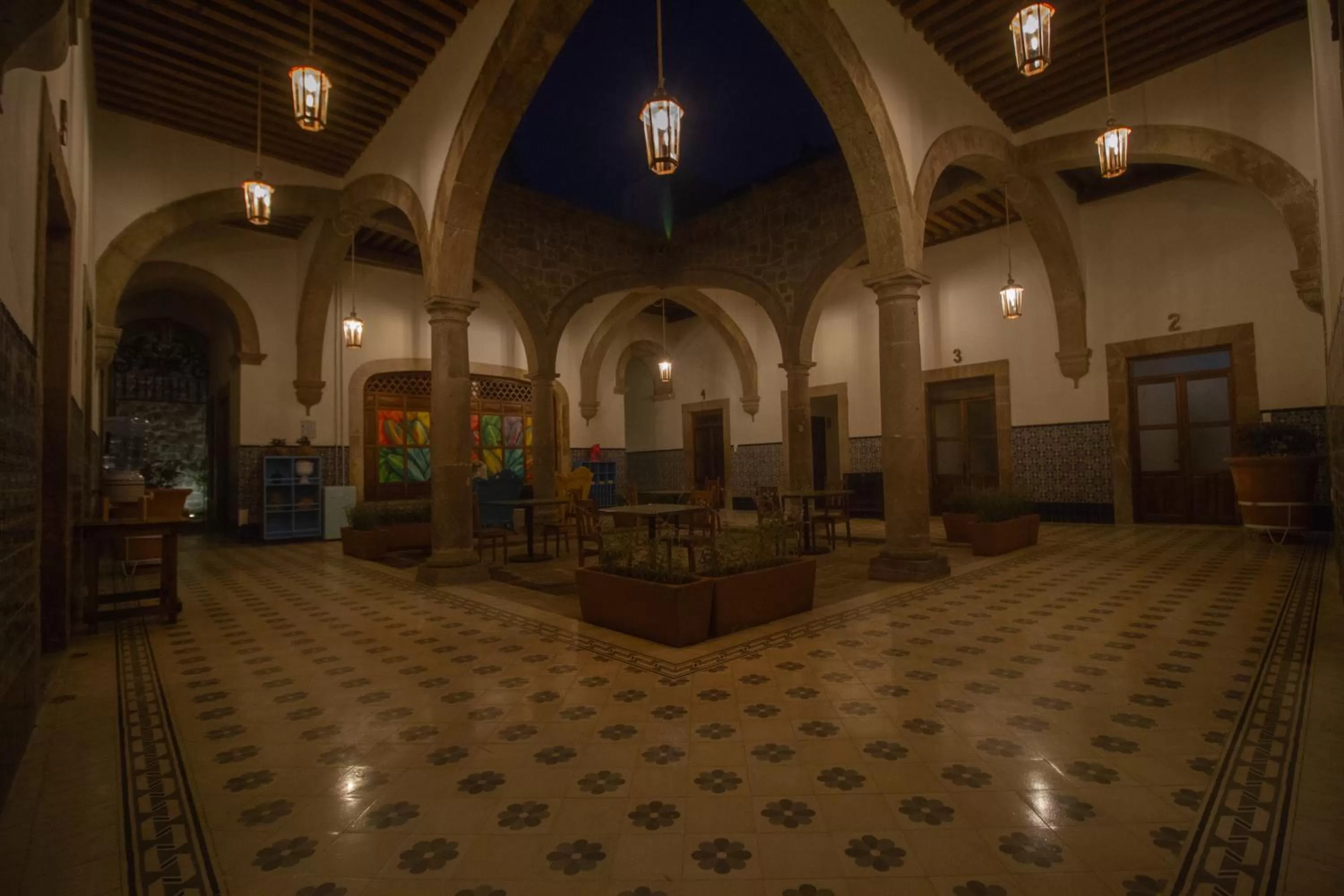 Patio in NaNa Vida Hotel Morelia