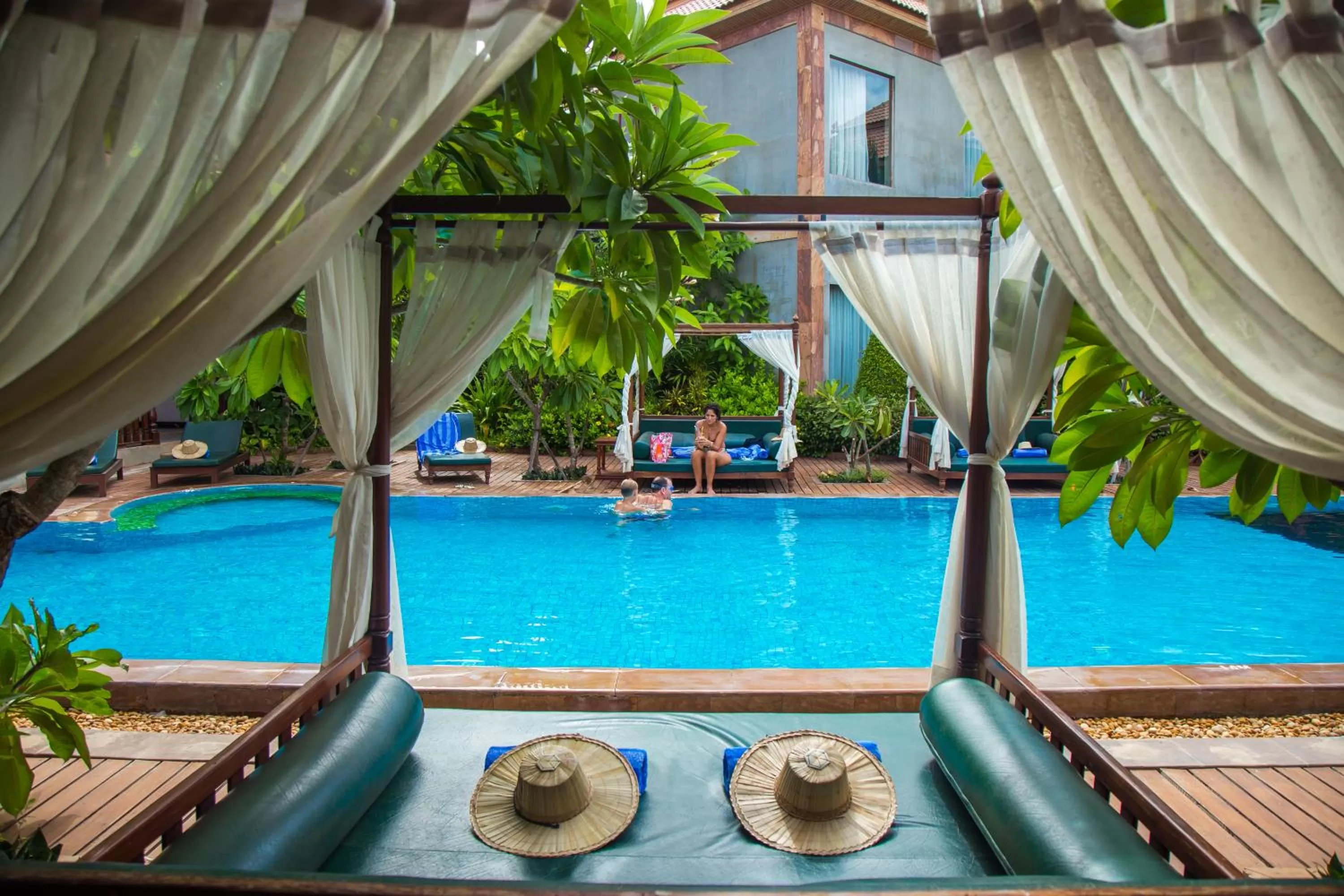 Swimming Pool in Angkor Style Resort