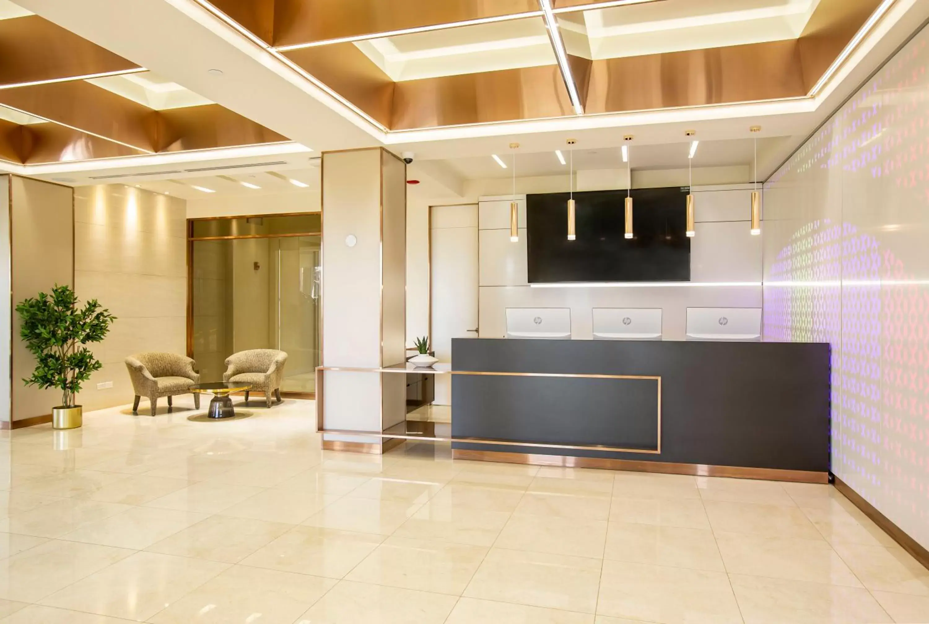 Lobby or reception, Kitchen/Kitchenette in Bayview Hotel Guam