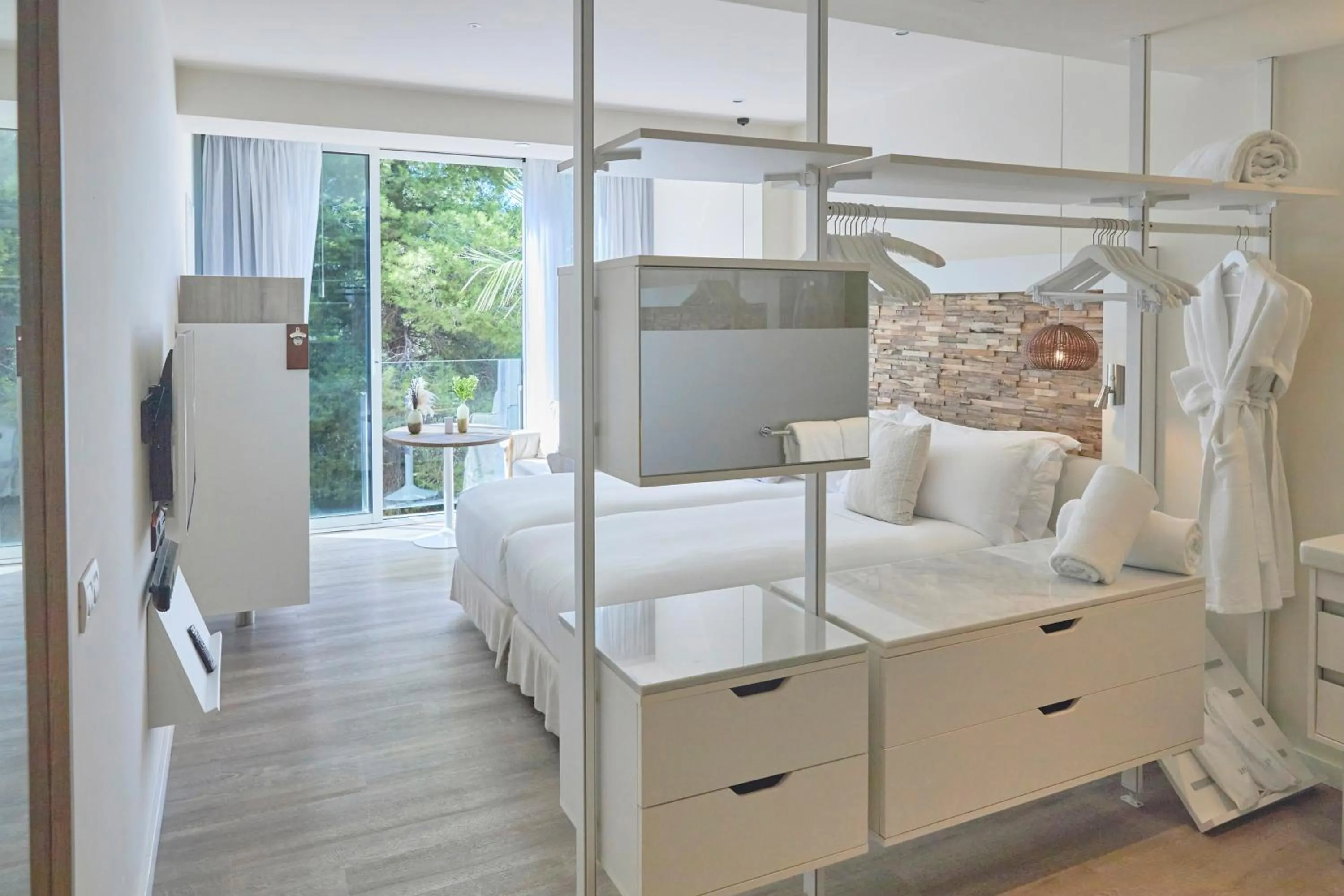 Bathroom, Bed in ME Ibiza - The Leading Hotels of the World