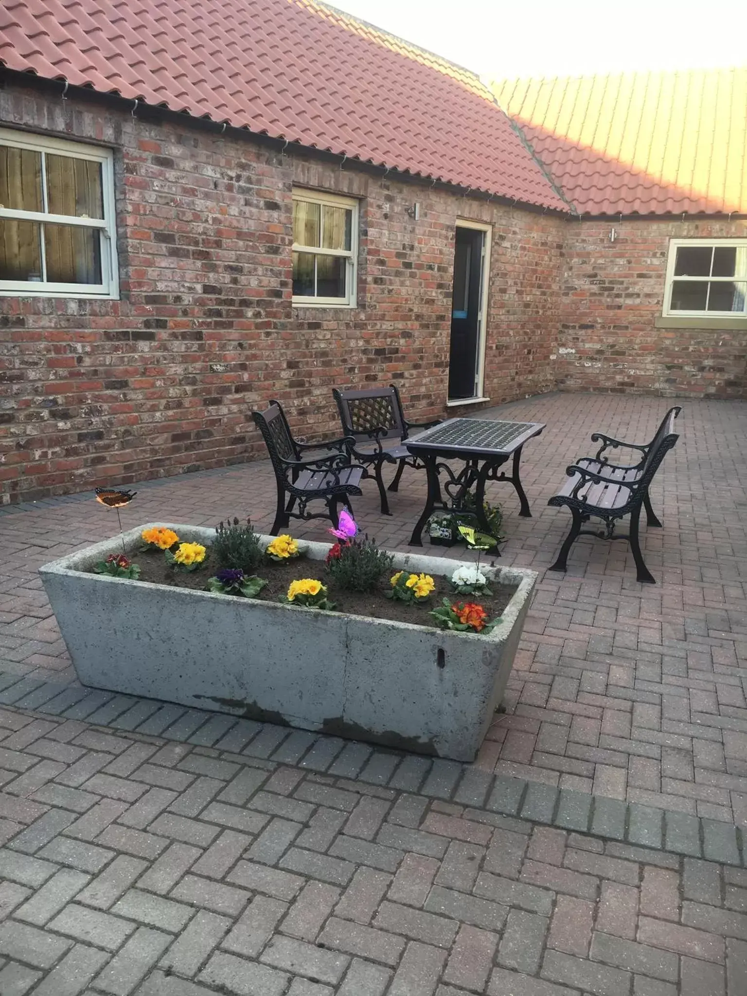 BBQ facilities, Property Building in Newsham Grange Farm