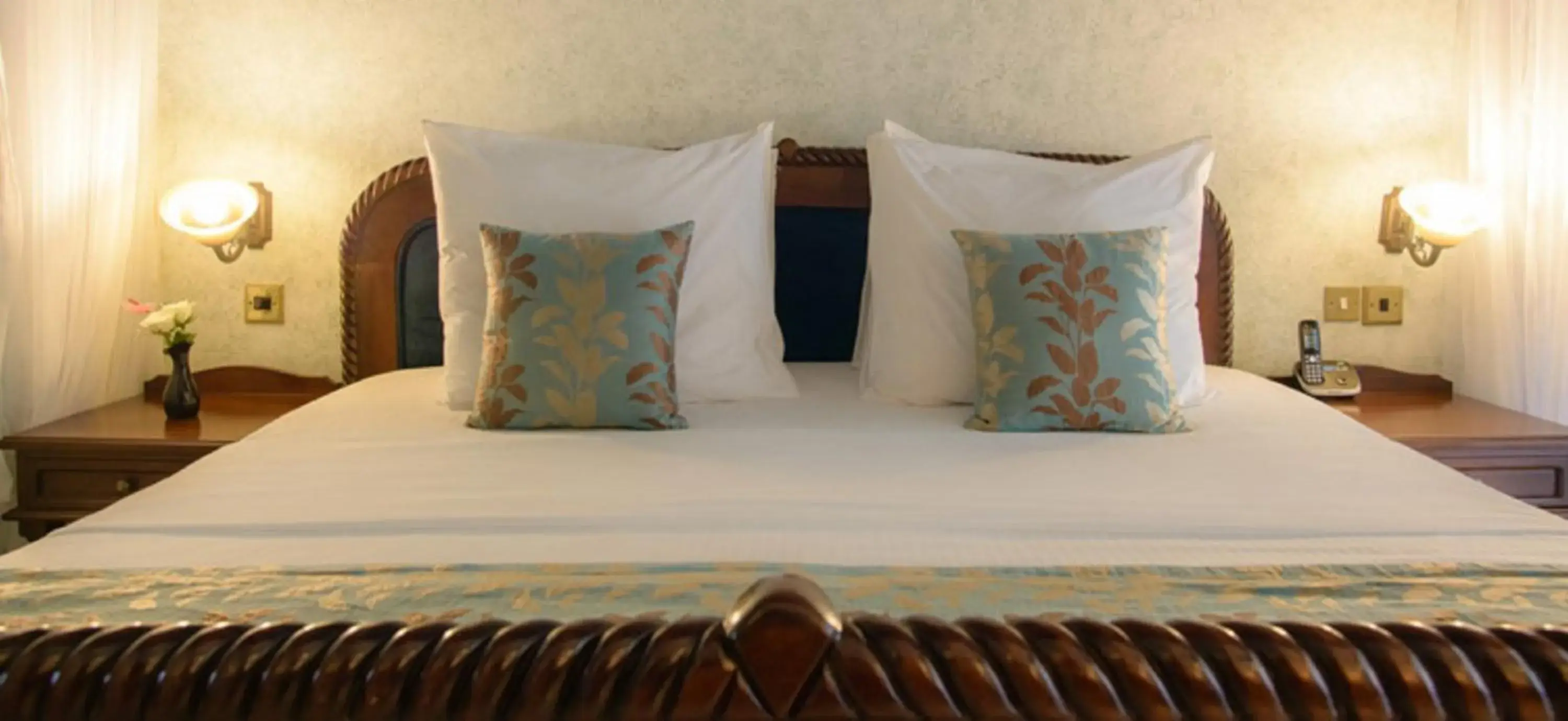 Bed in Sarova Whitesands Beach Resort & Spa