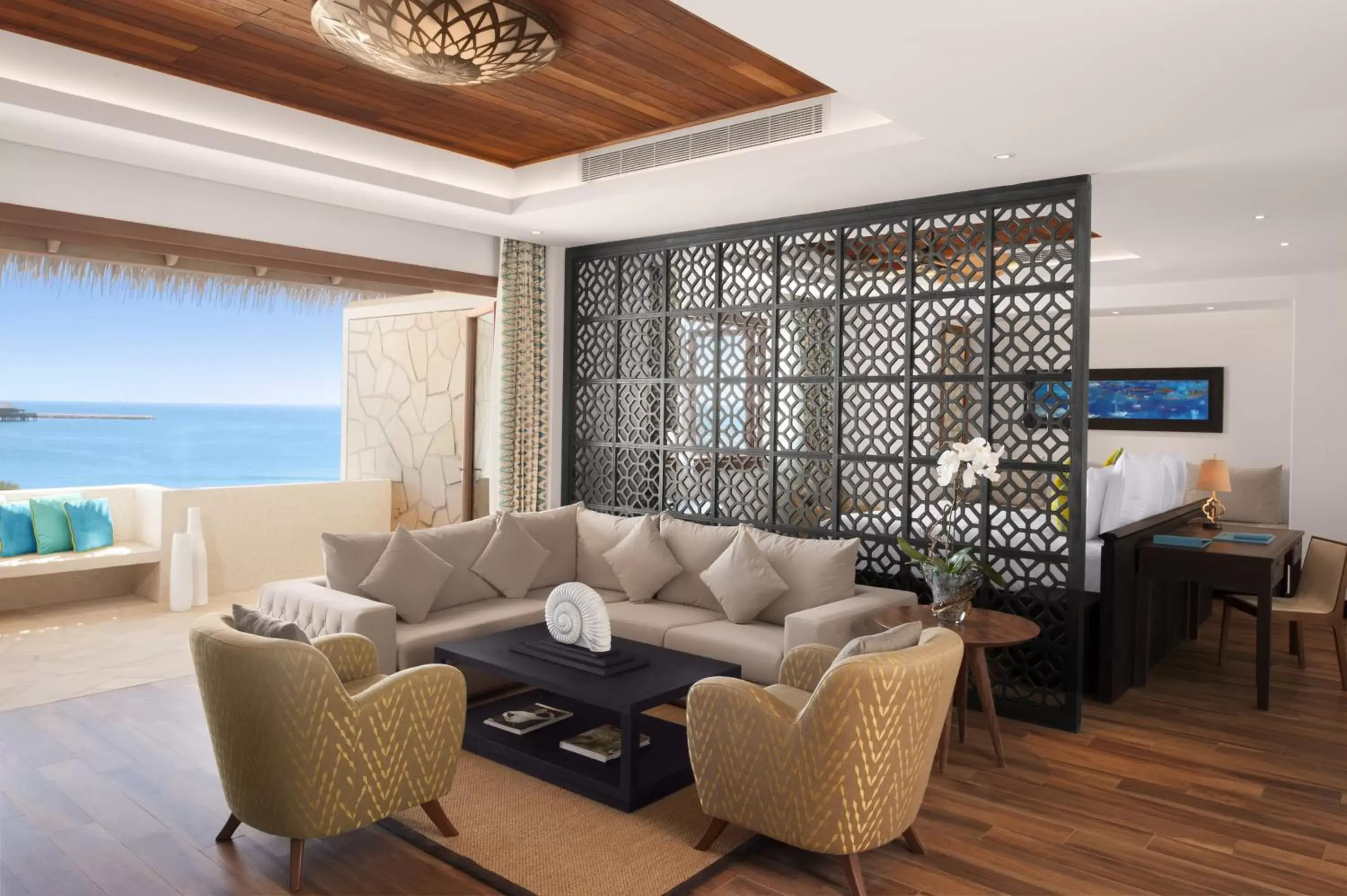 View (from property/room), Seating Area in Banana Island Resort Doha by Anantara