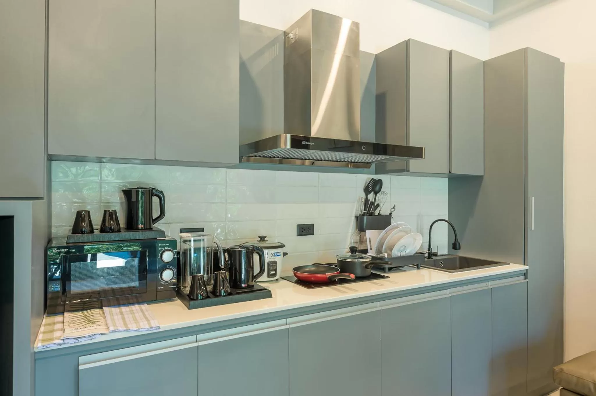 Kitchen or kitchenette in Loy Chalet