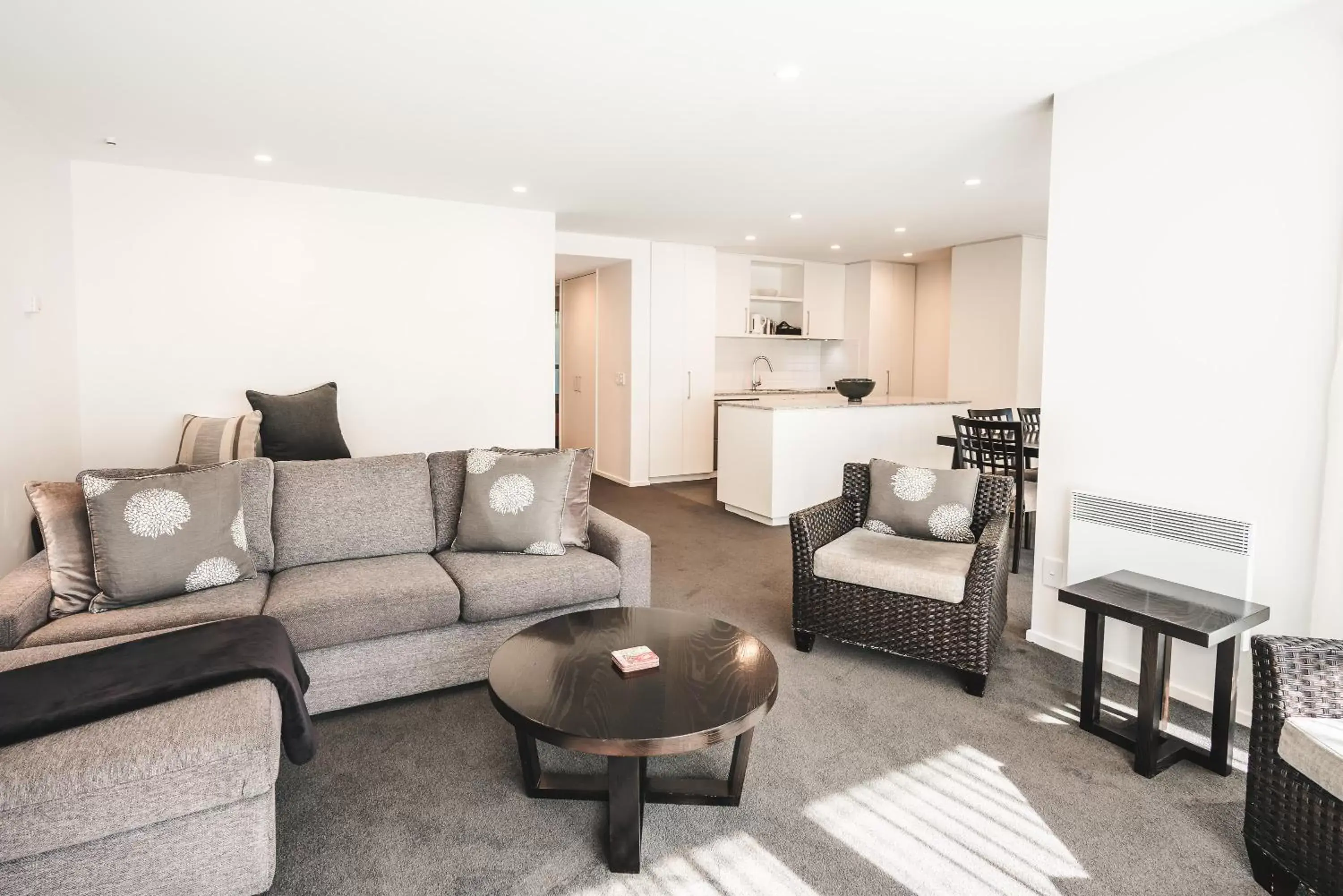 Living room, Seating Area in Blue Peaks Apartments