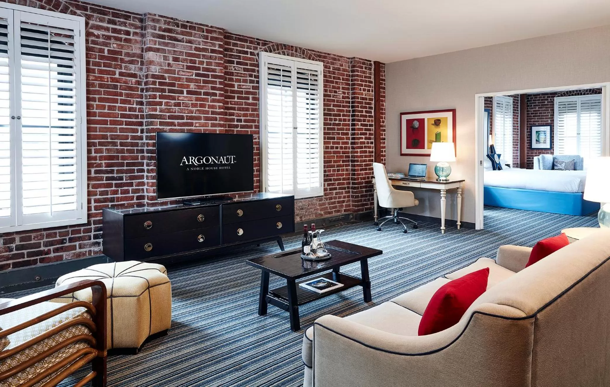 Living room in Argonaut Hotel, a Noble House Hotel