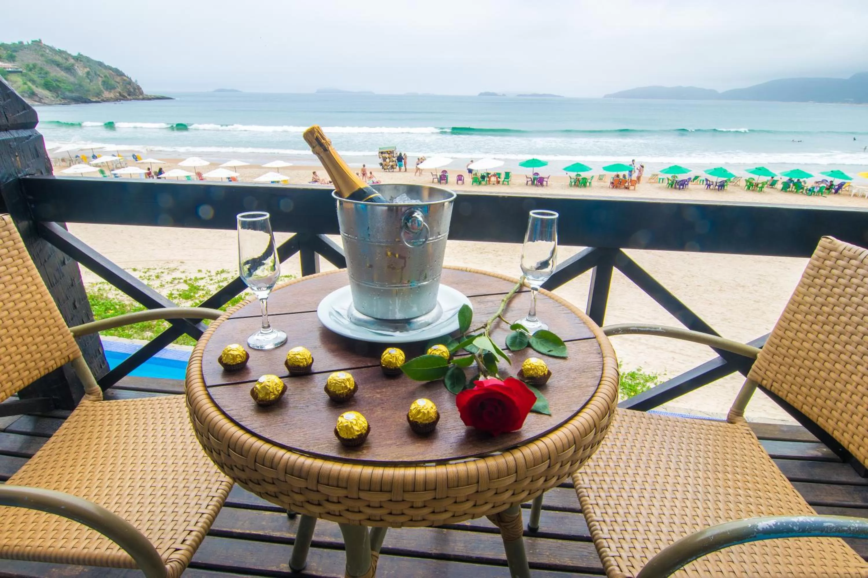 Balcony/Terrace in Chez Pitu Praia Hotel
