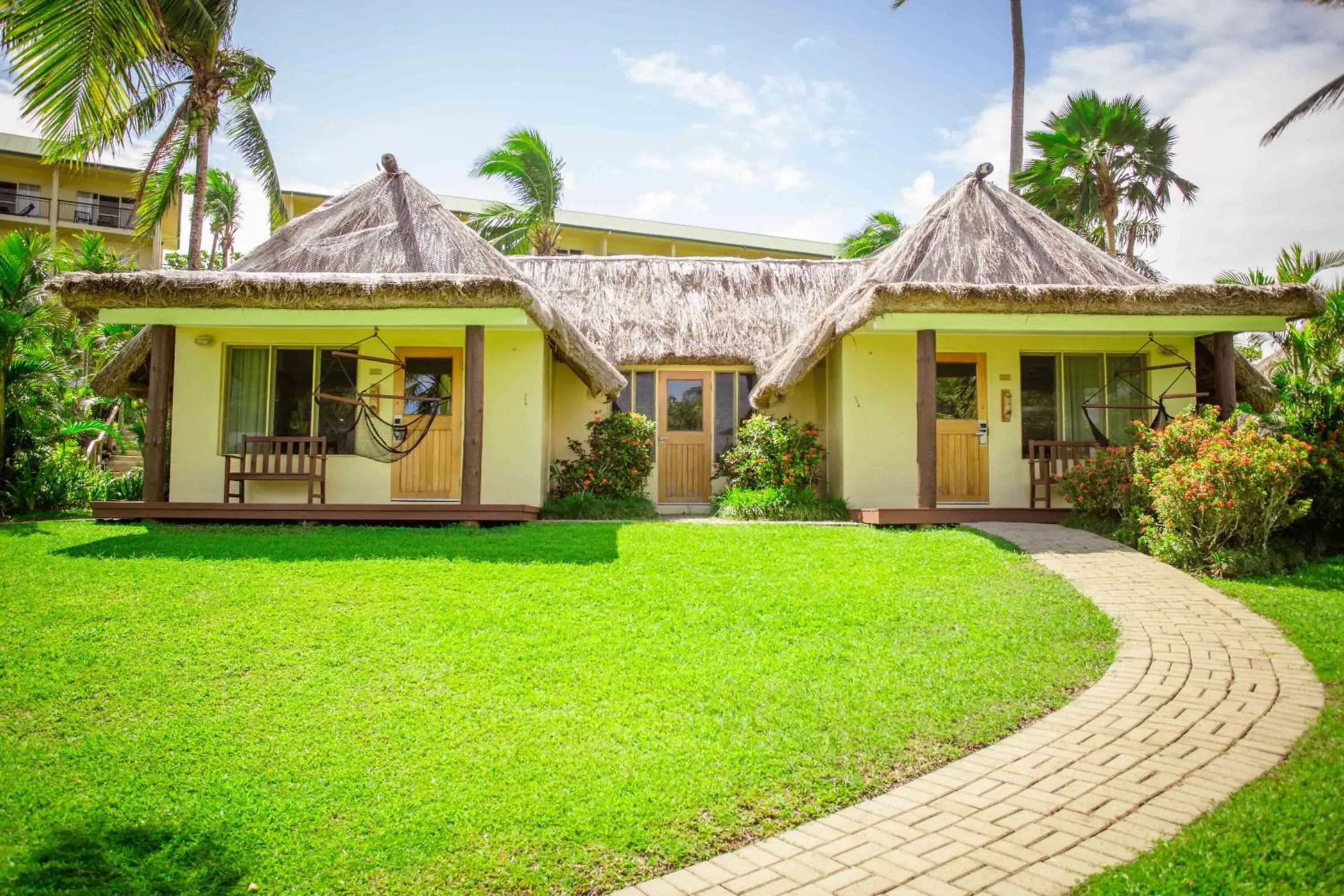 Bedroom, Swimming Pool in Outrigger Fiji Beach Resort