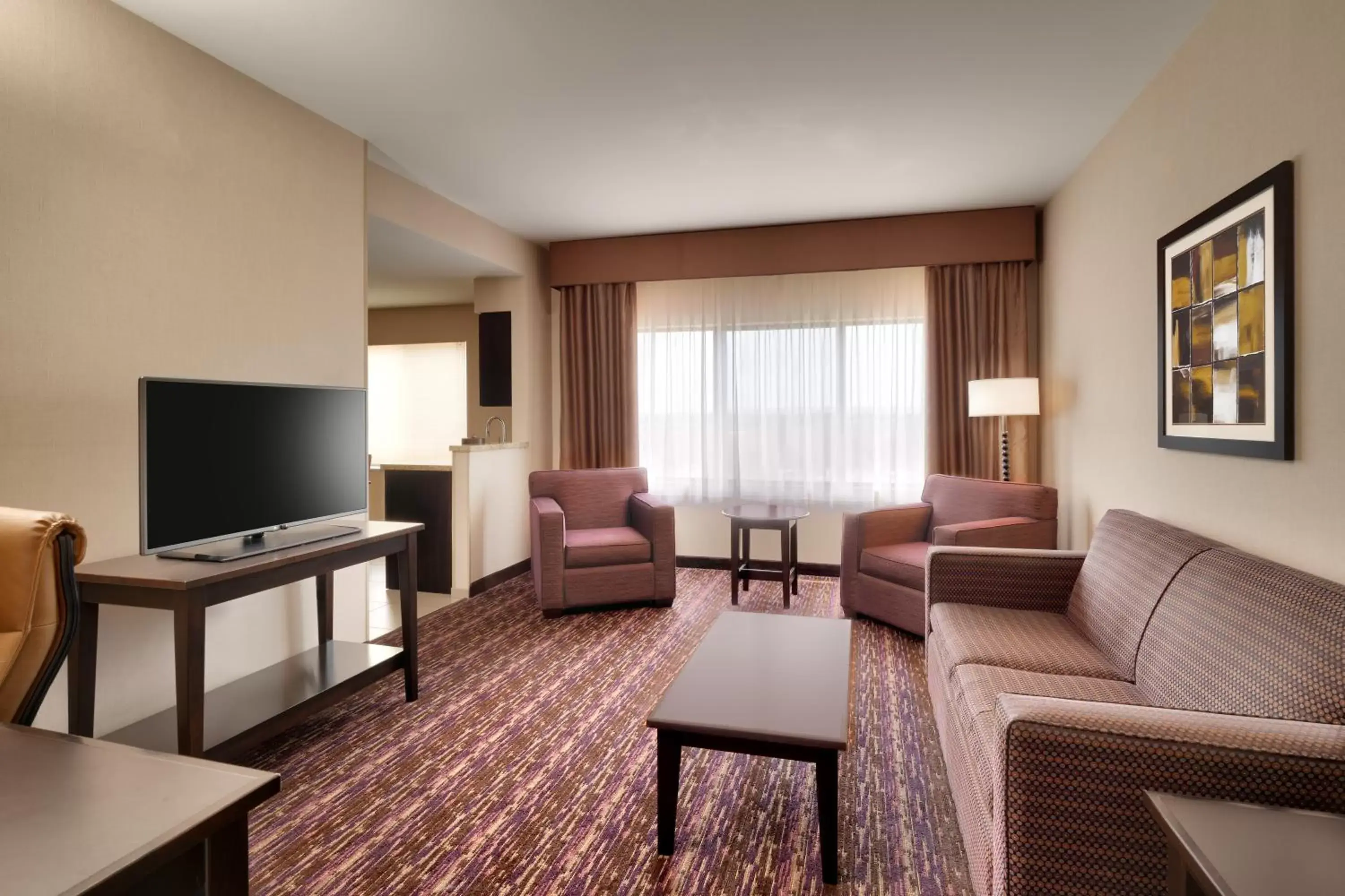 TV and multimedia, Seating Area in Holiday Inn Express Hotel & Suites Billings, an IHG Hotel