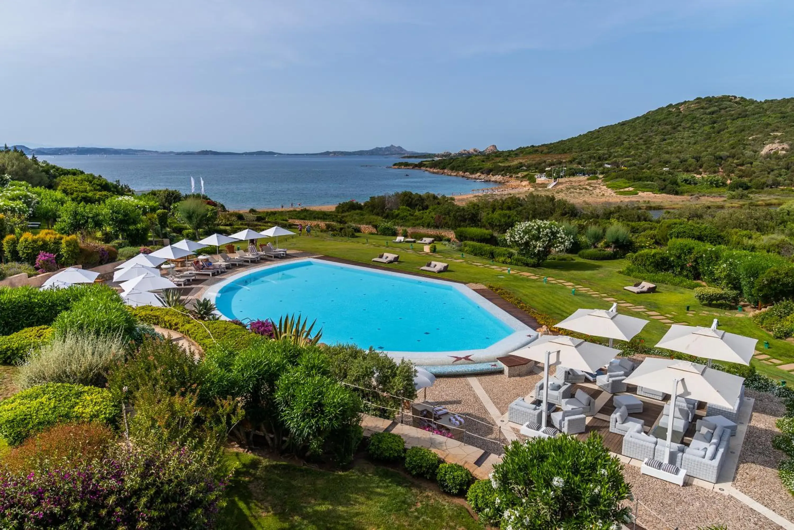 Bird's eye view, Pool View in L'Ea Bianca Luxury Resort