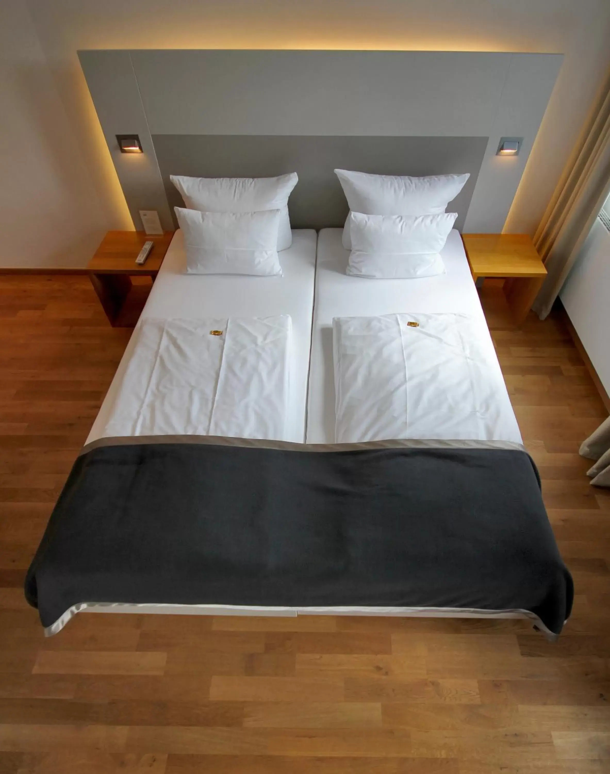 Bed in Qube Hotel Bergheim