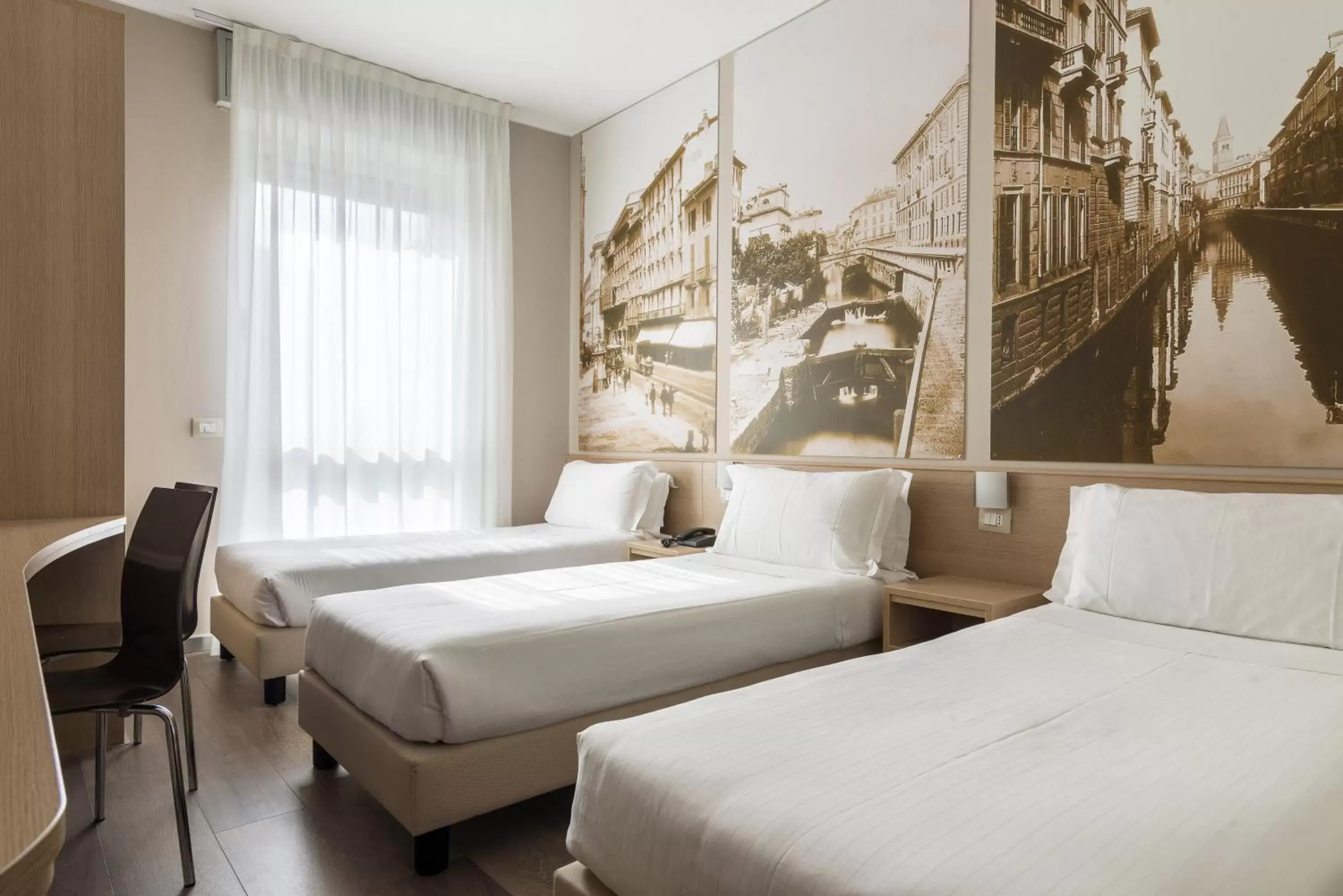 Bedroom, Bed in B&B Hotel Milano Portello