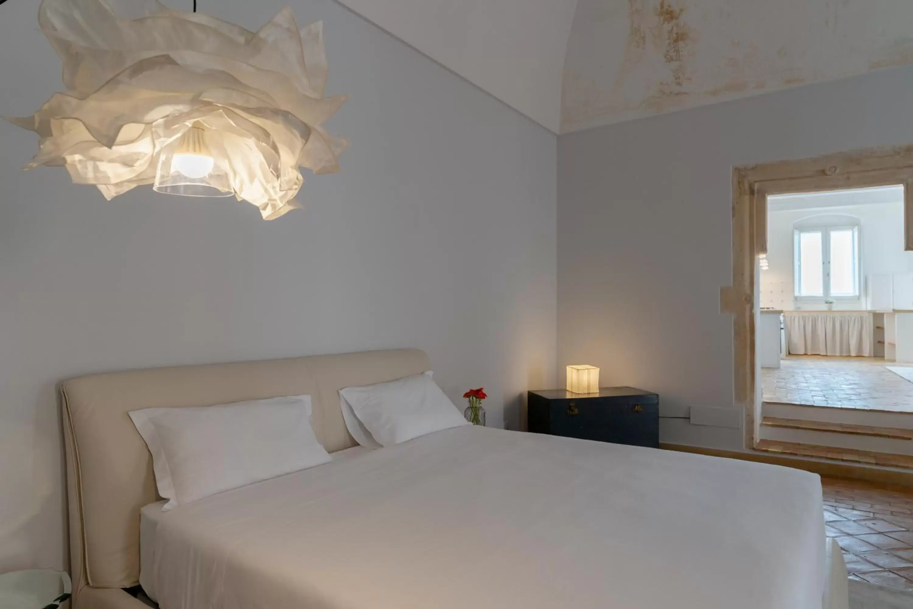 Bed in Palazzo Del Duca Luxury Hotel & Restaurant