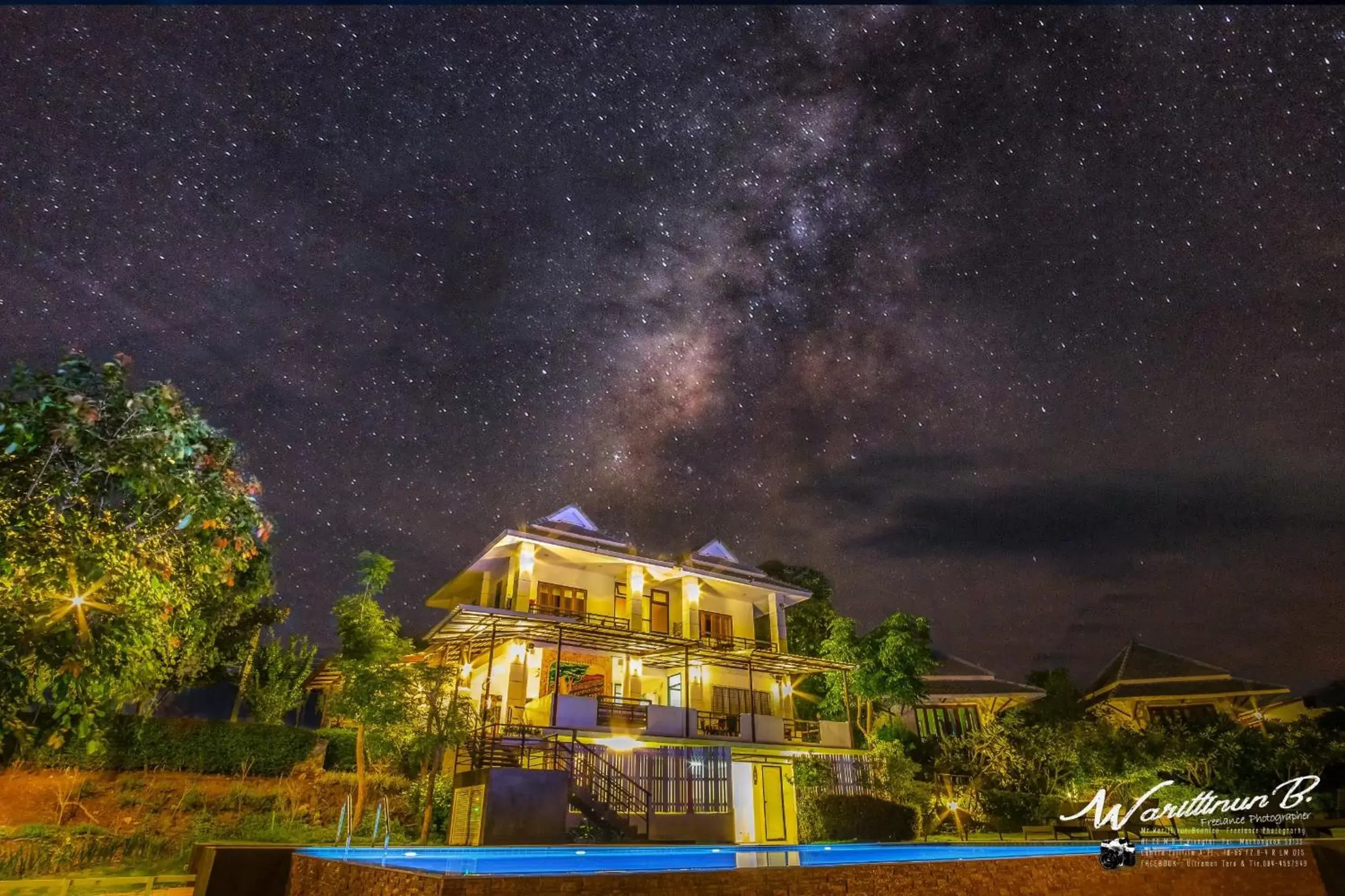 Night, Property Building in Pai Vieng Fah Resort