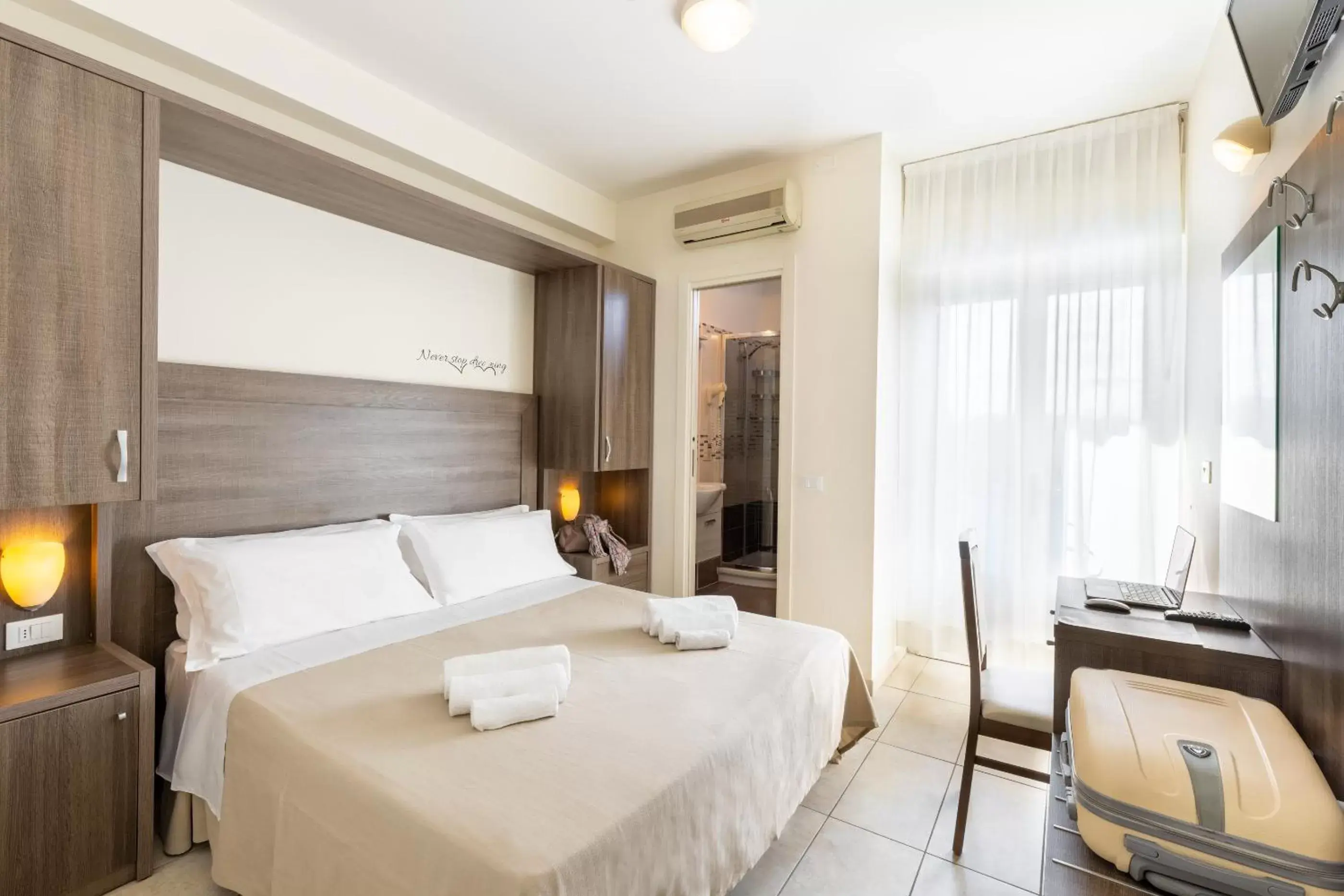 Bedroom, Bed in Hotel Edelweiss Riccione