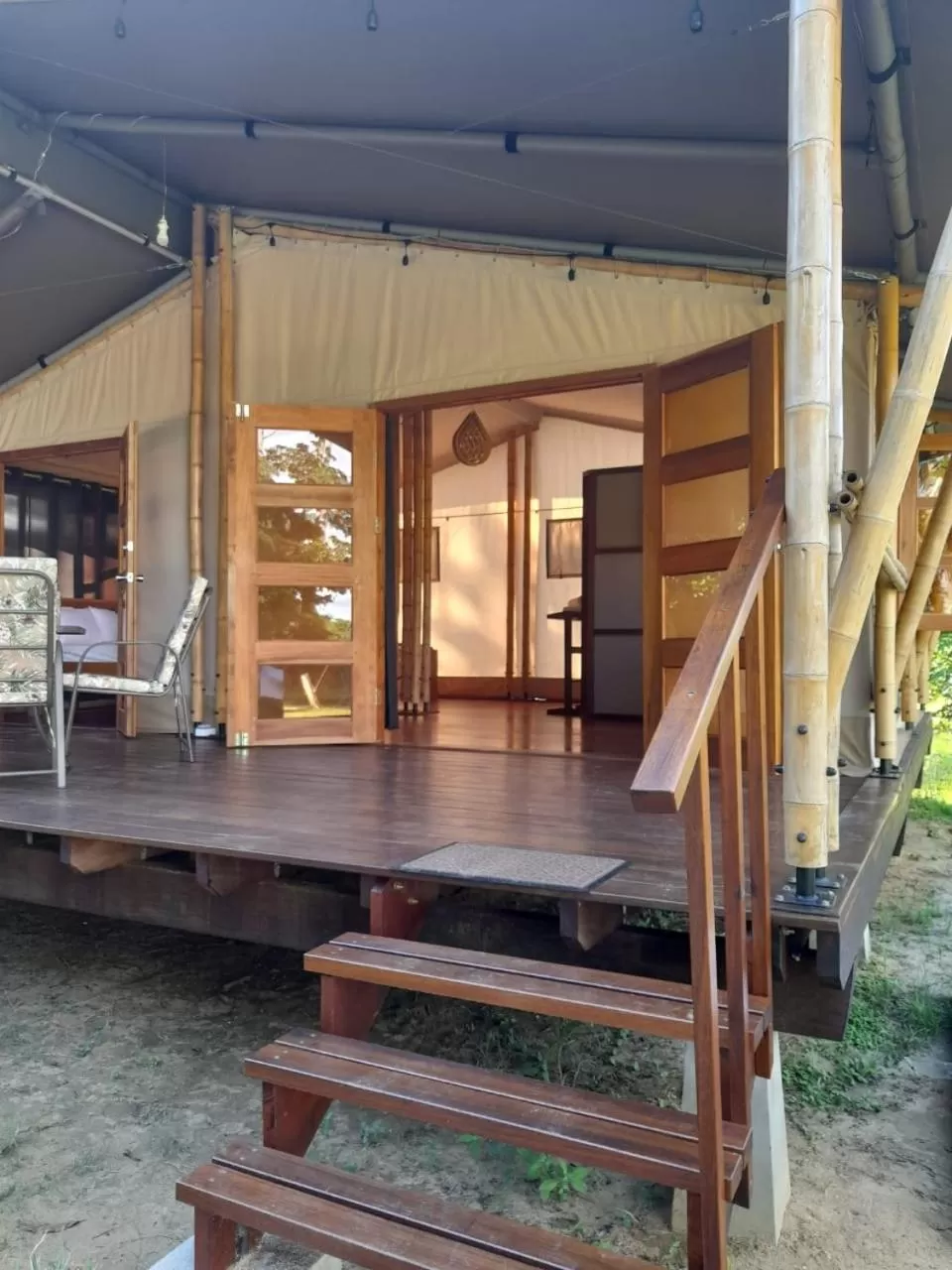 Patio in Houttuyn Wellness River Resort