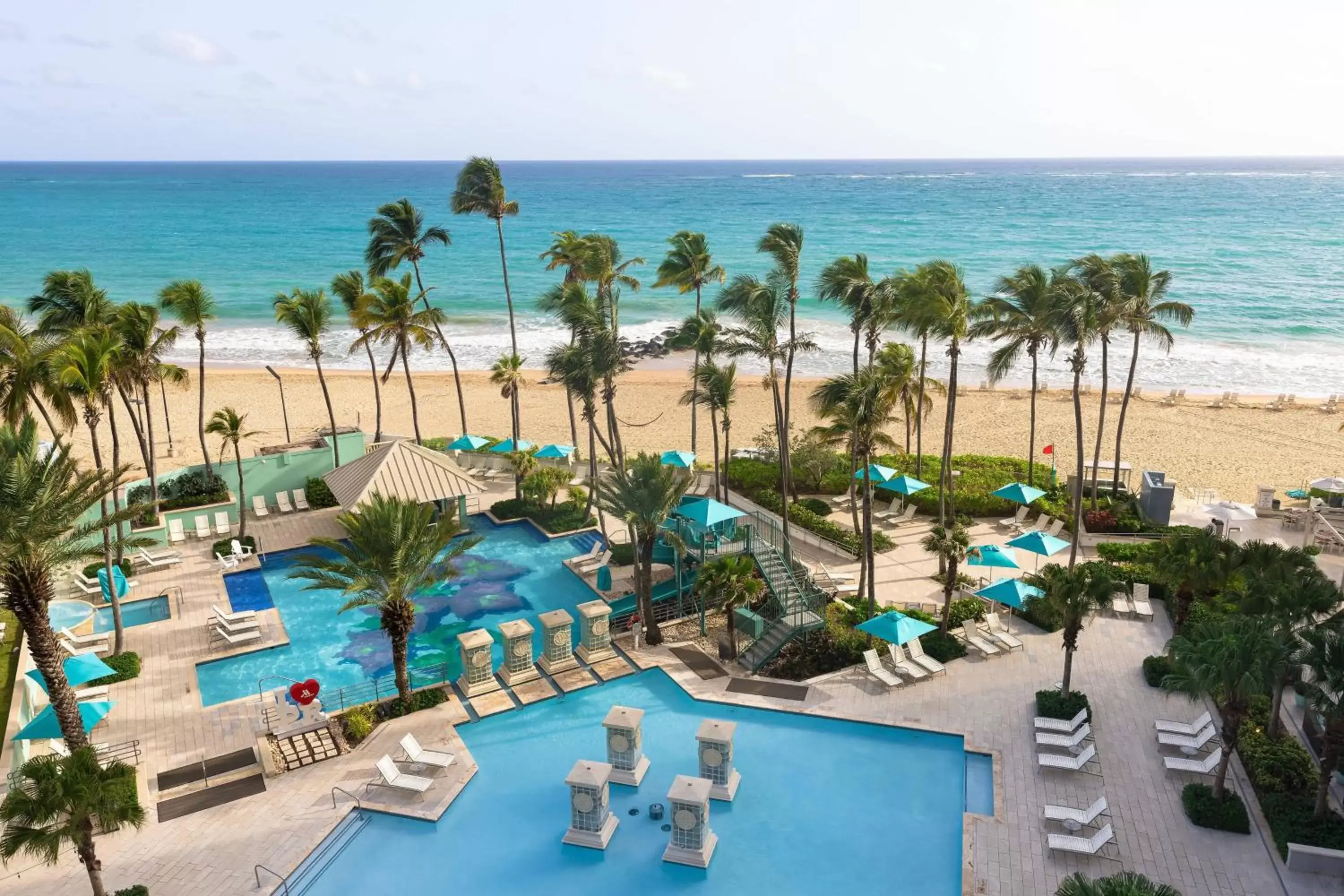 Swimming pool, Pool View in San Juan Marriott Resort and Stellaris Casino