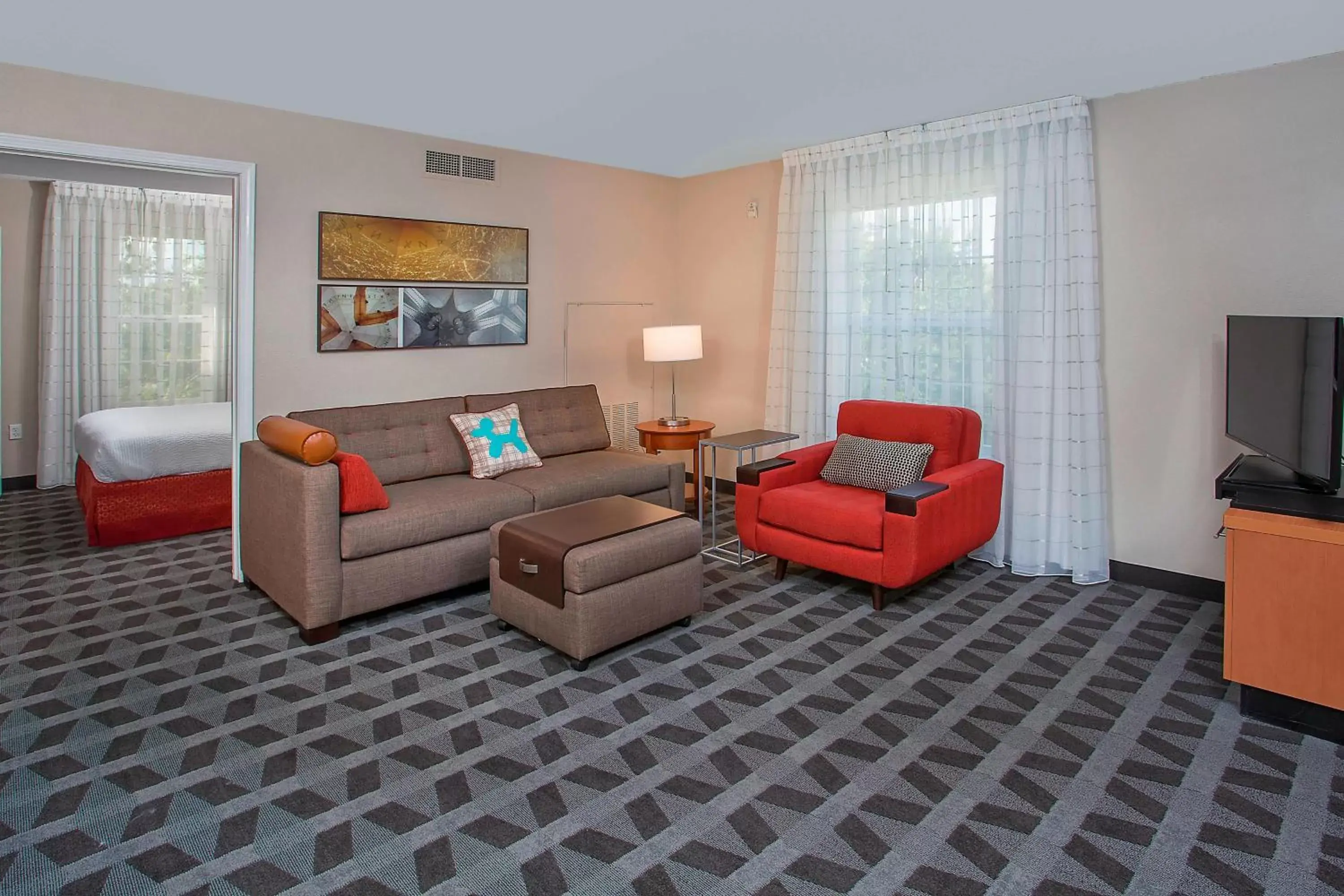 Living room, Seating Area in TownePlace Suites Knoxville Cedar Bluff