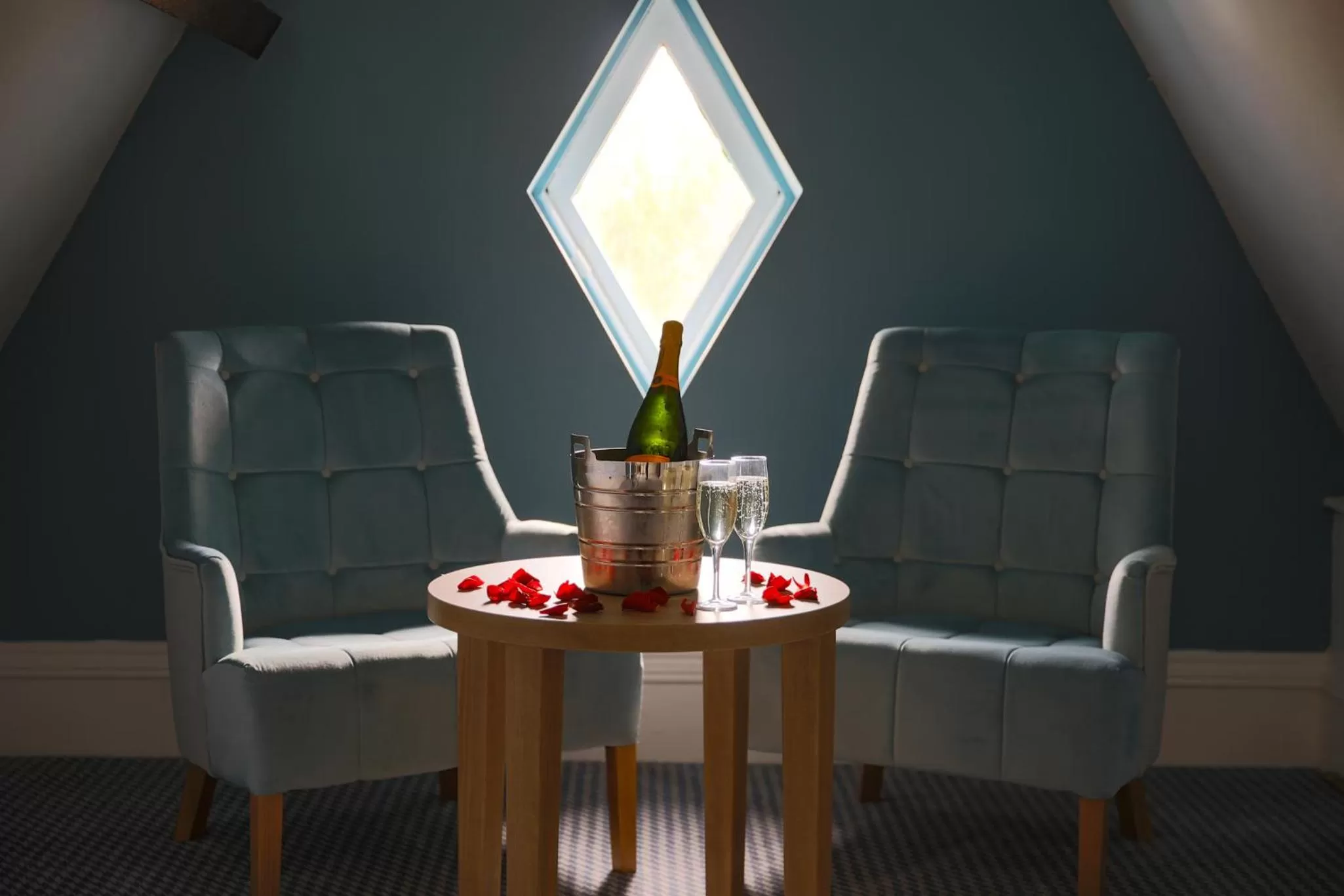 Seating area, Drinks in Wroxall Abbey Hotel