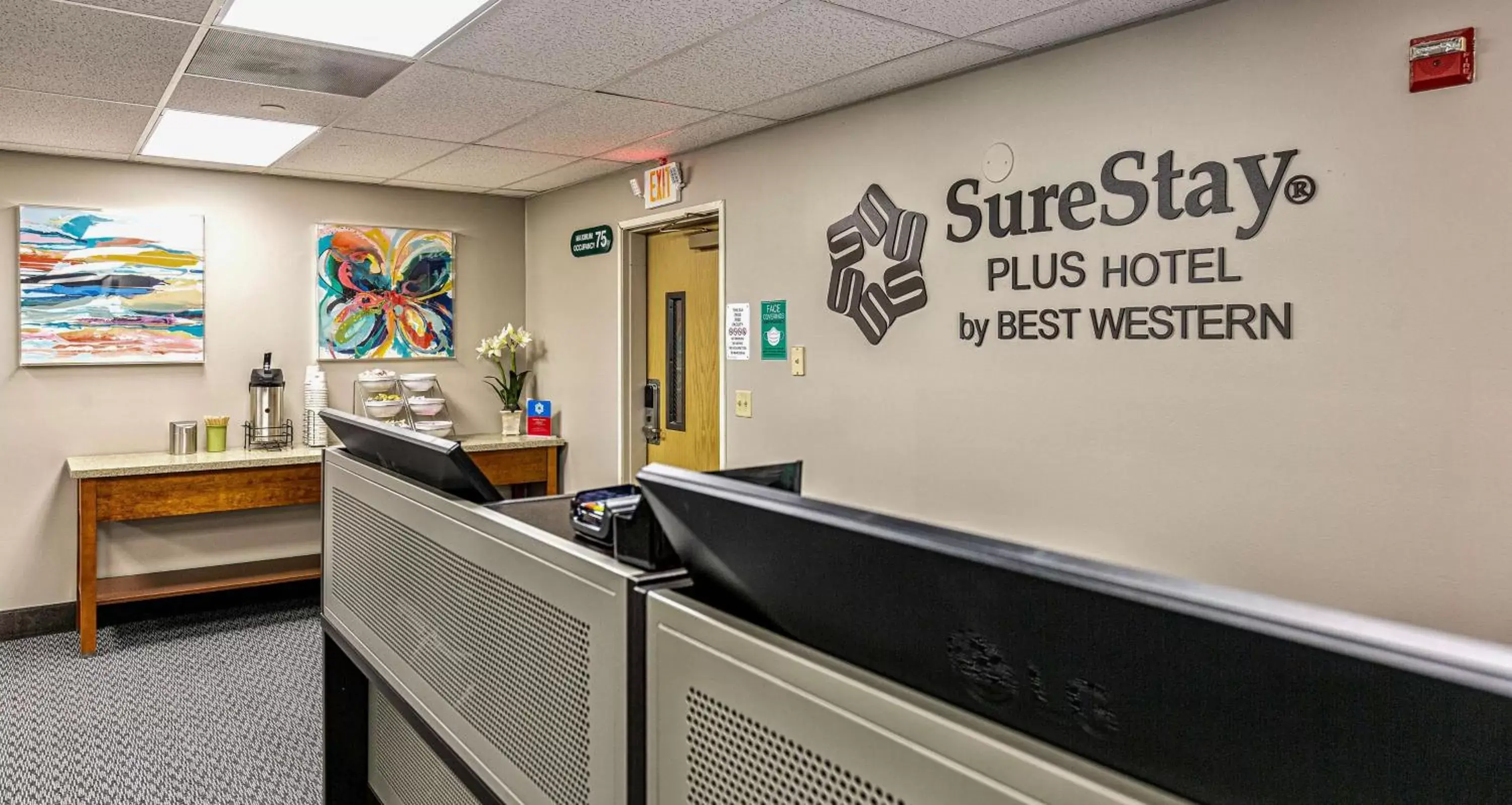 Lobby or reception, Lobby/Reception in SureStay Plus Hotel by Best Western SeaTac Airport