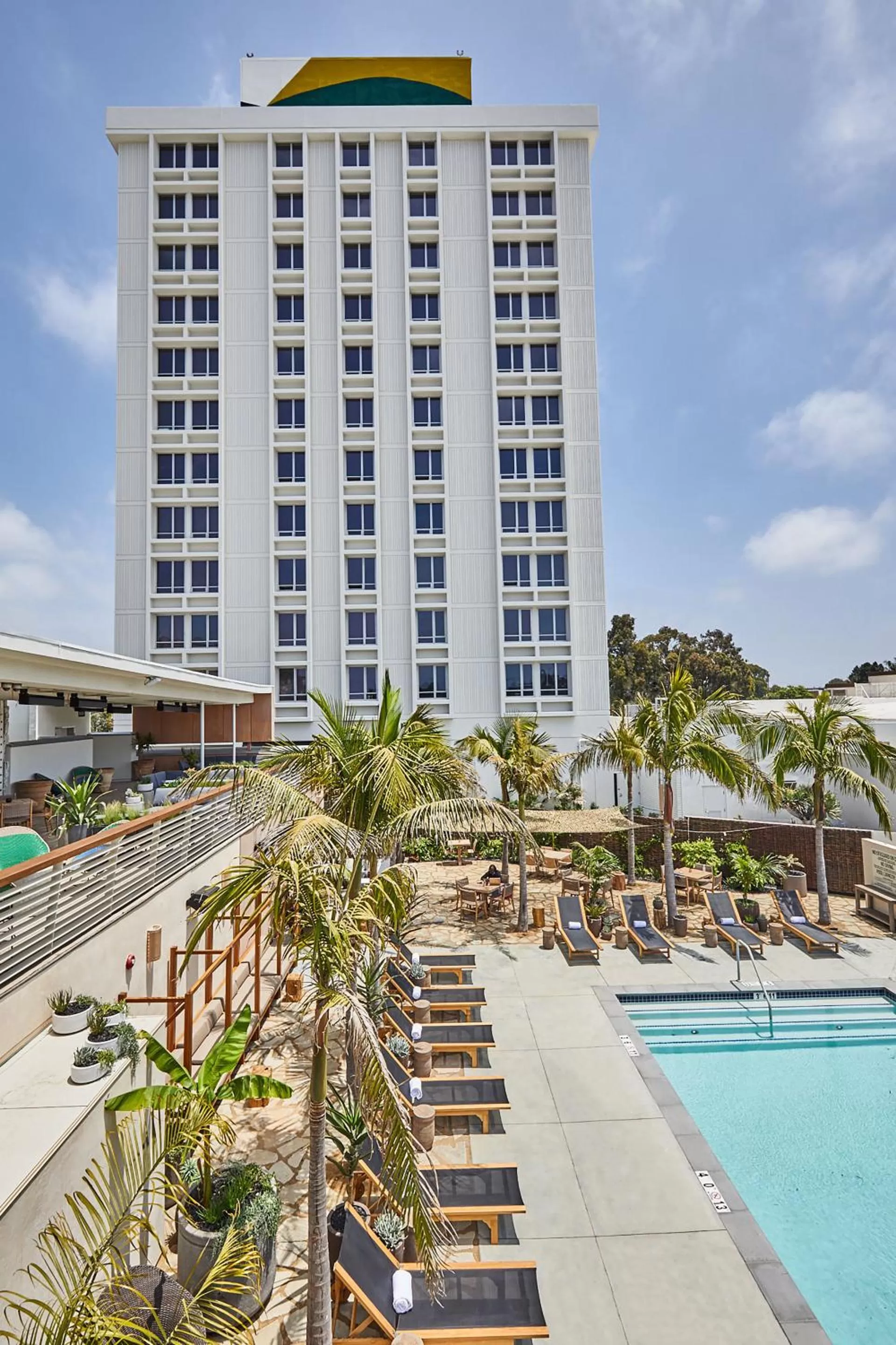 Pool view in Hotel June West LA, a Member of Design Hotels