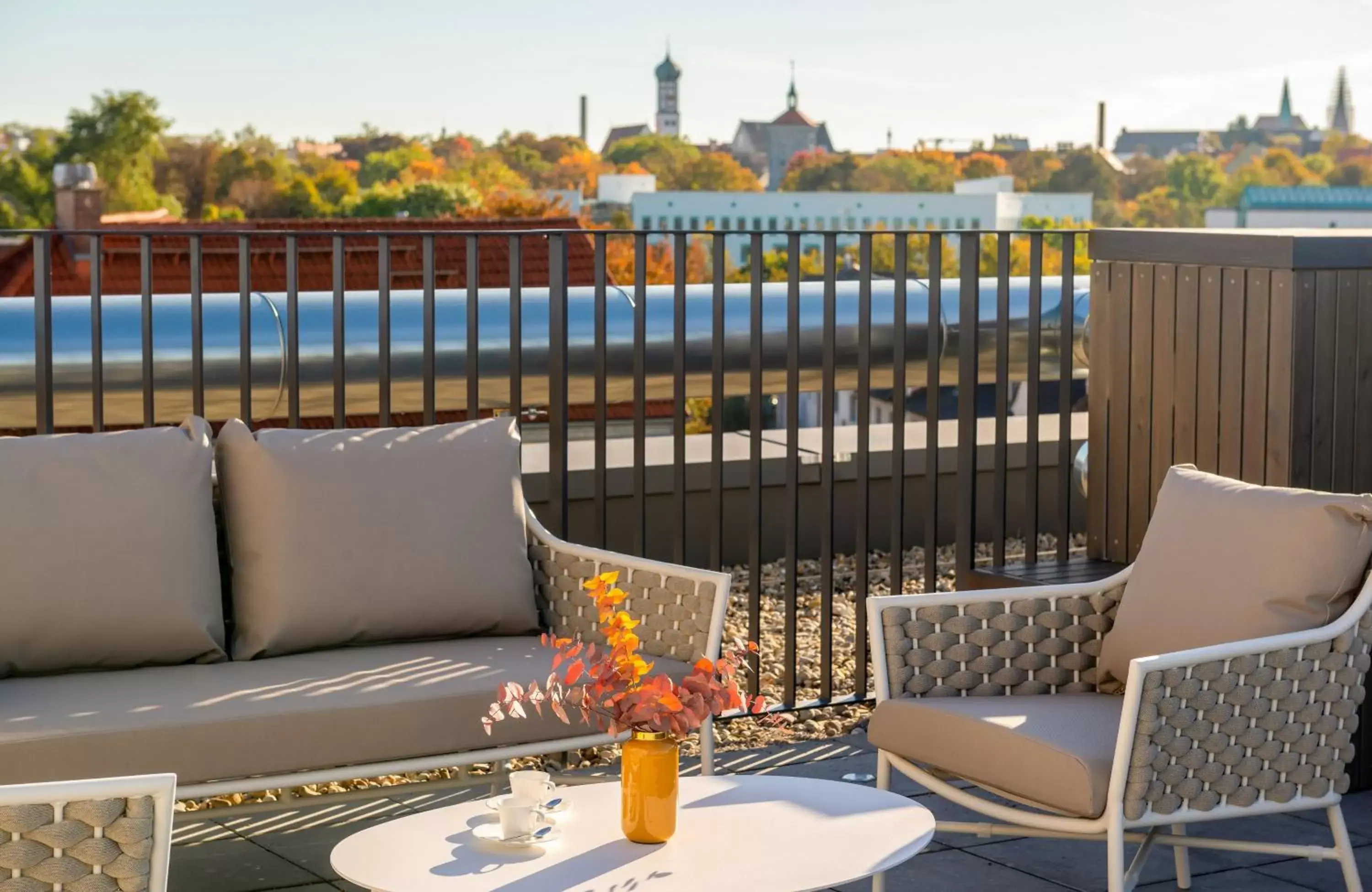 Property building, Balcony/Terrace in Leonardo Hotel Augsburg