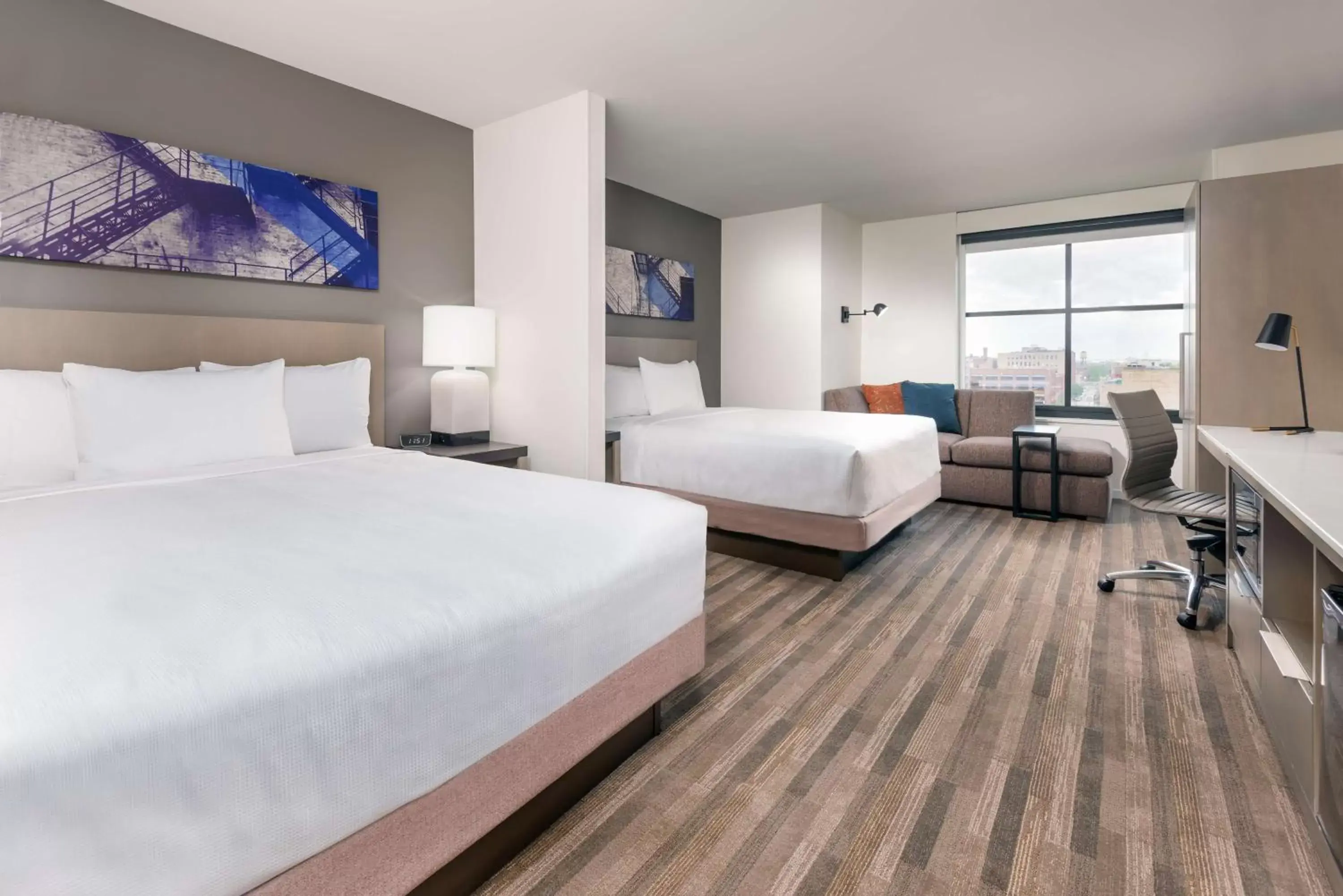 Photo of the whole room, Bed in Hyatt House Chicago West Loop-Fulton Market Photo of the whole room, Bed in Hyatt House Chicago West Loop-Fulton Market