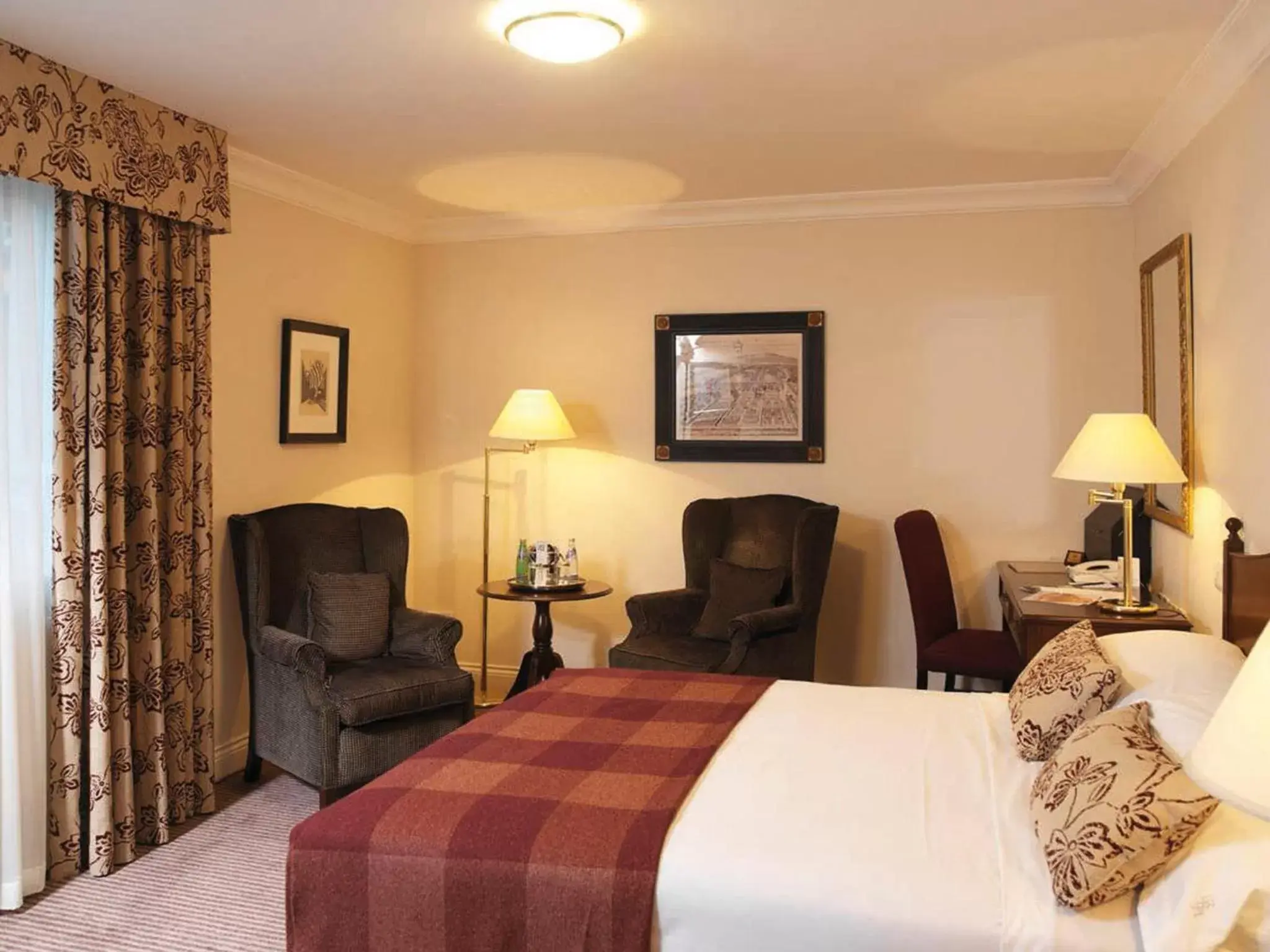 Bed in Macdonald Frimley Hall Hotel & Spa