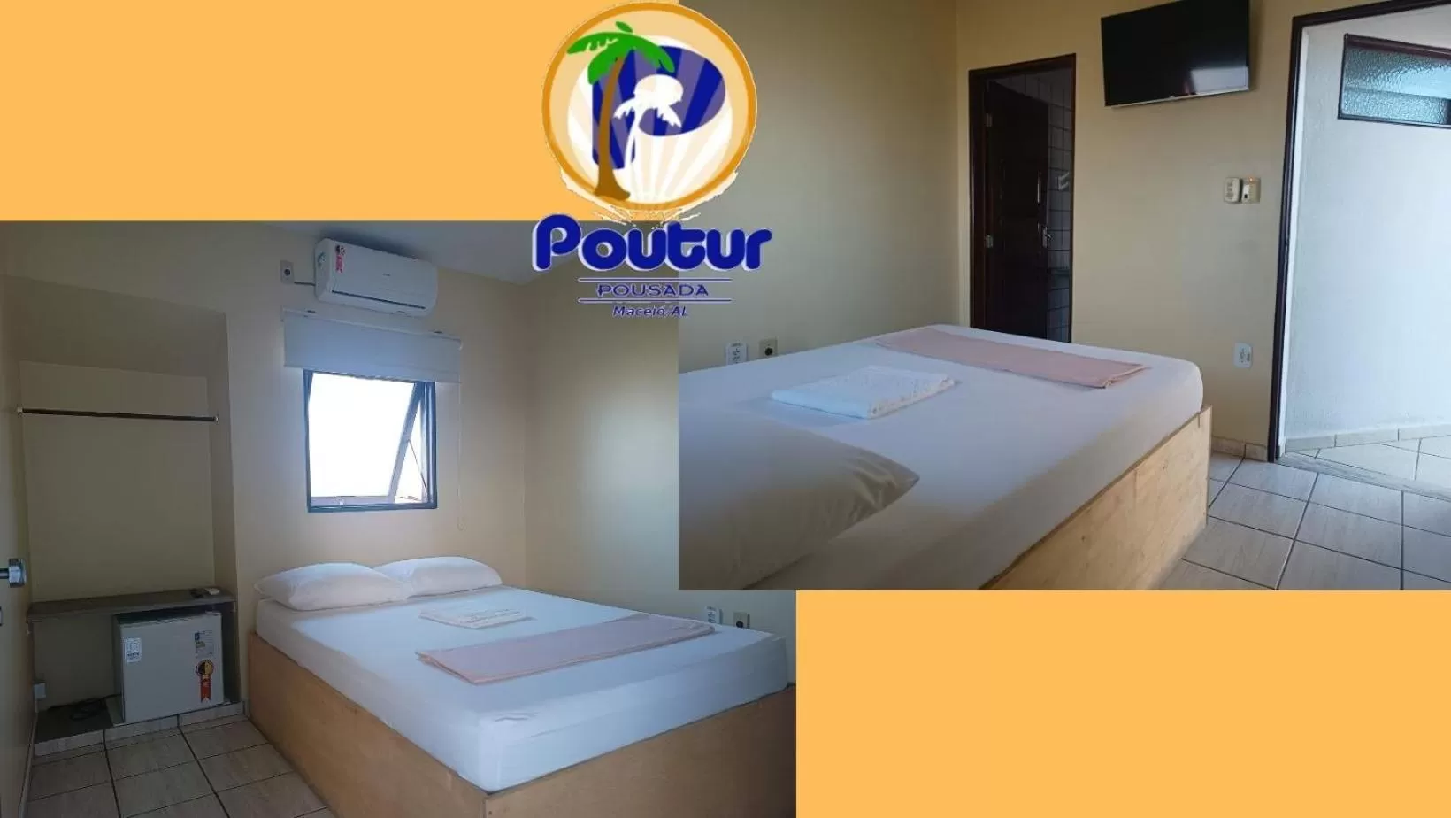 Bed in Poutur Pousada