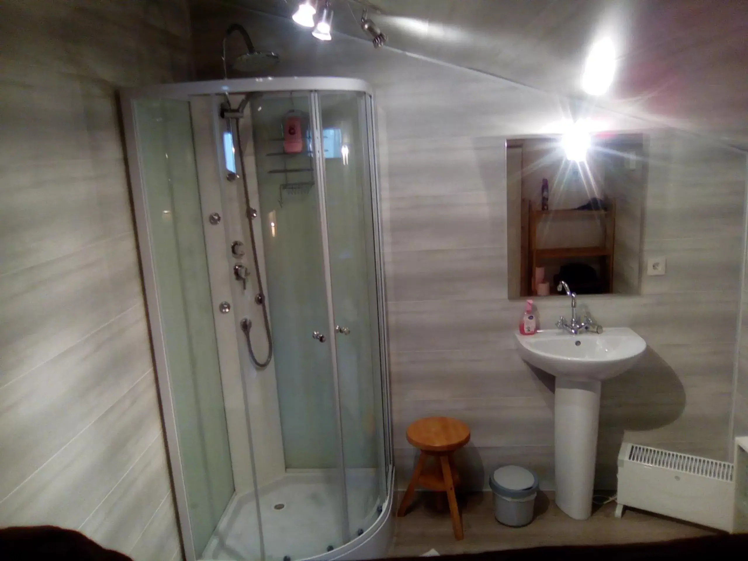 Bathroom in Manoir Le Cristal - Futuroscope a petit prix , grandes chambres familiales 5-6 personnes ,