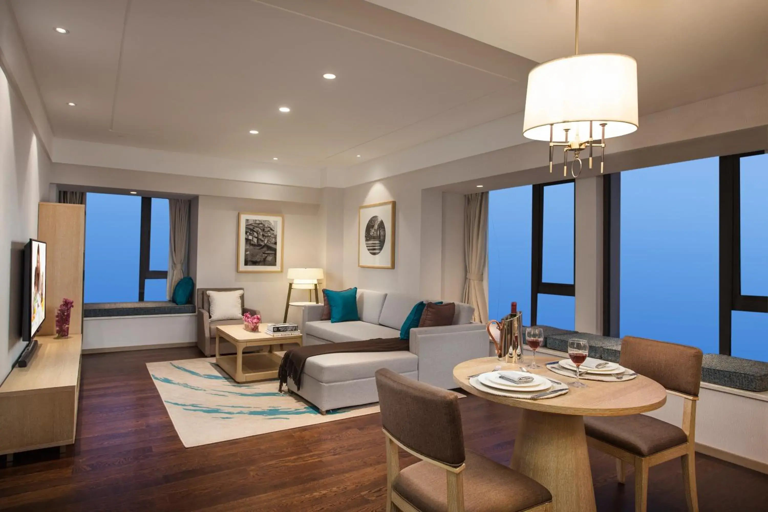 Photo of the whole room in Somerset Yangtze River Chongqing Photo of the whole room in Somerset Yangtze River Chongqing