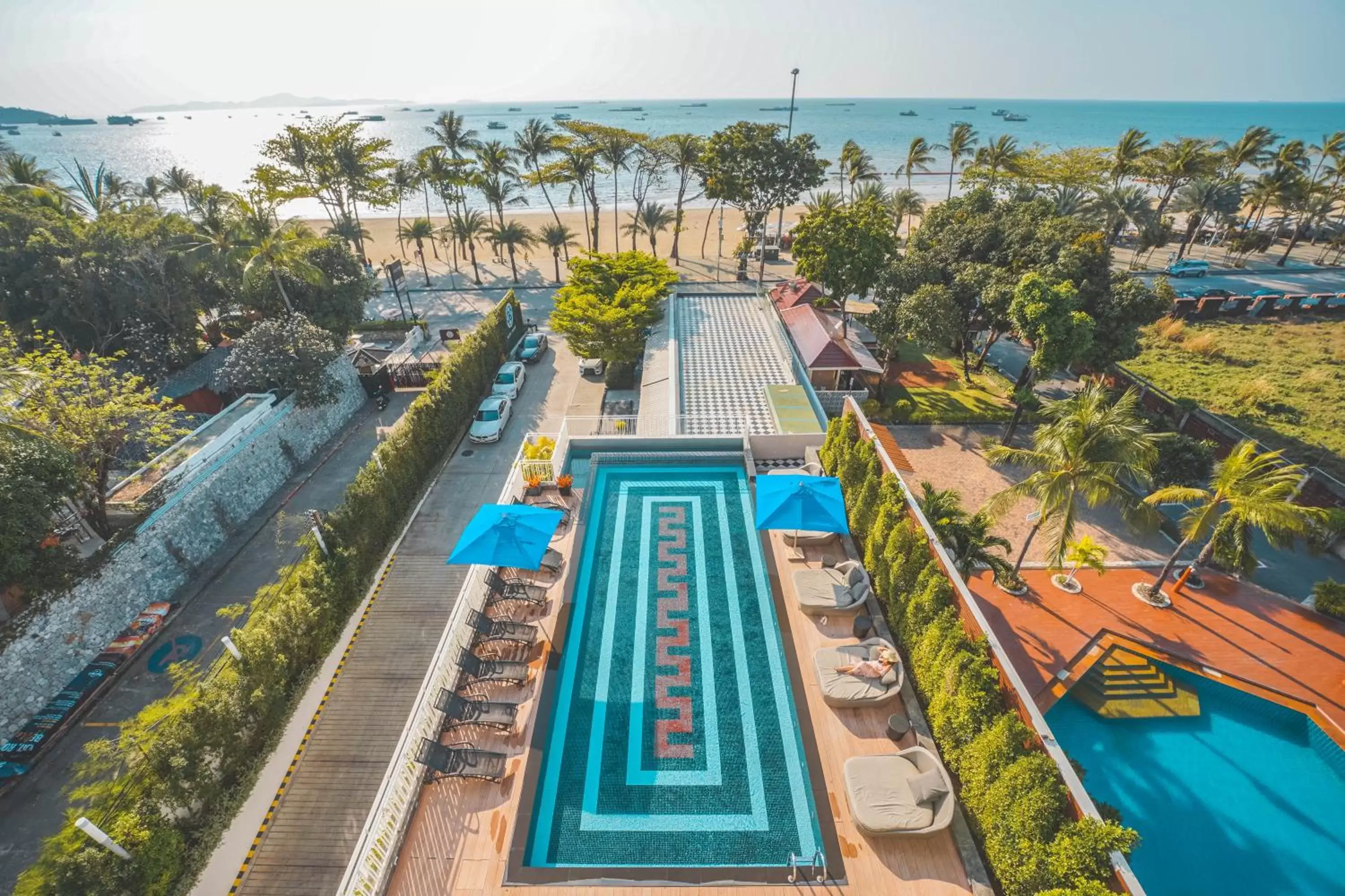 Swimming pool, Pool View in Mera Mare Pattaya