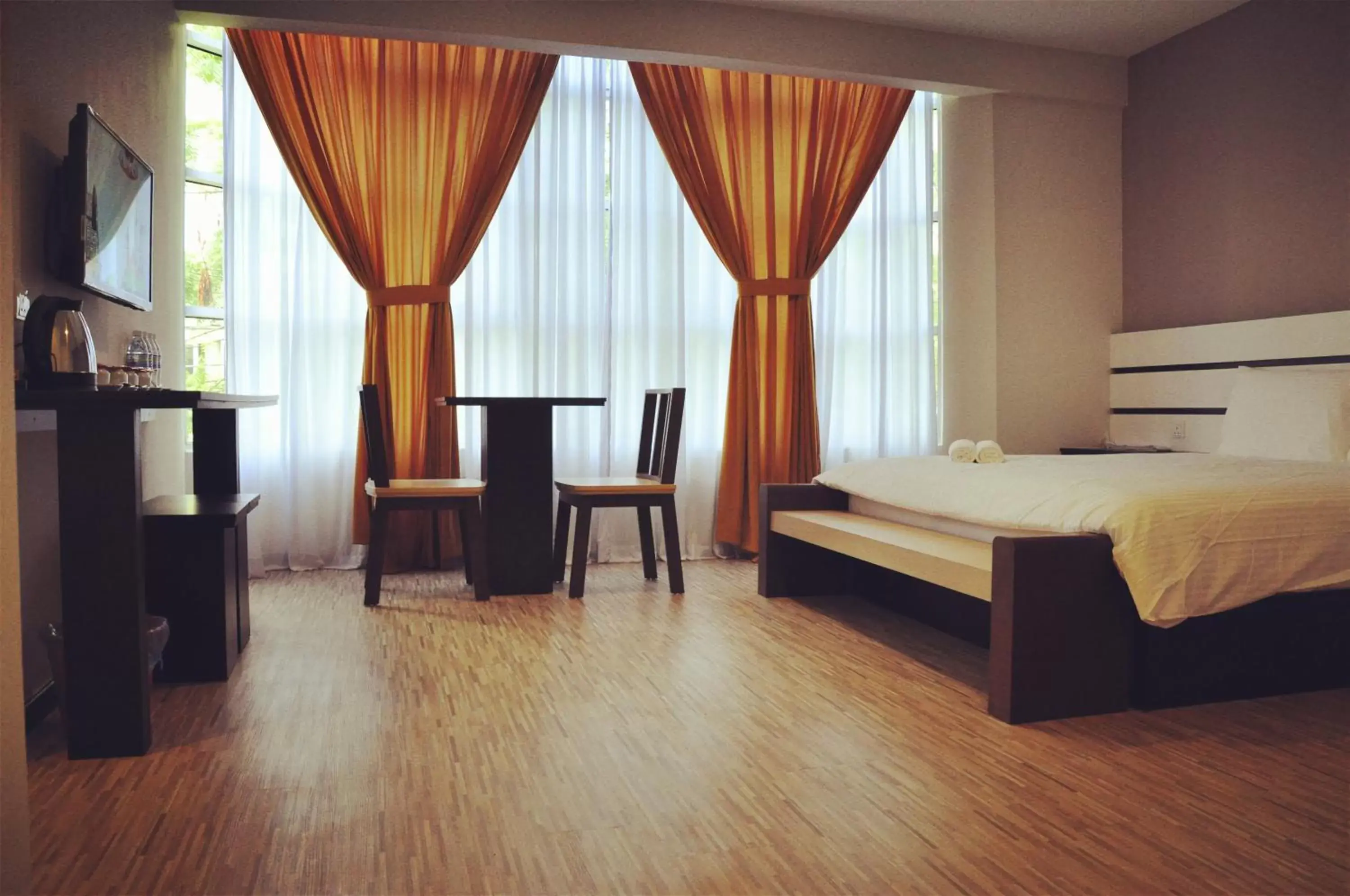 Bed in Grand Kapar Hotel Kuala Selangor