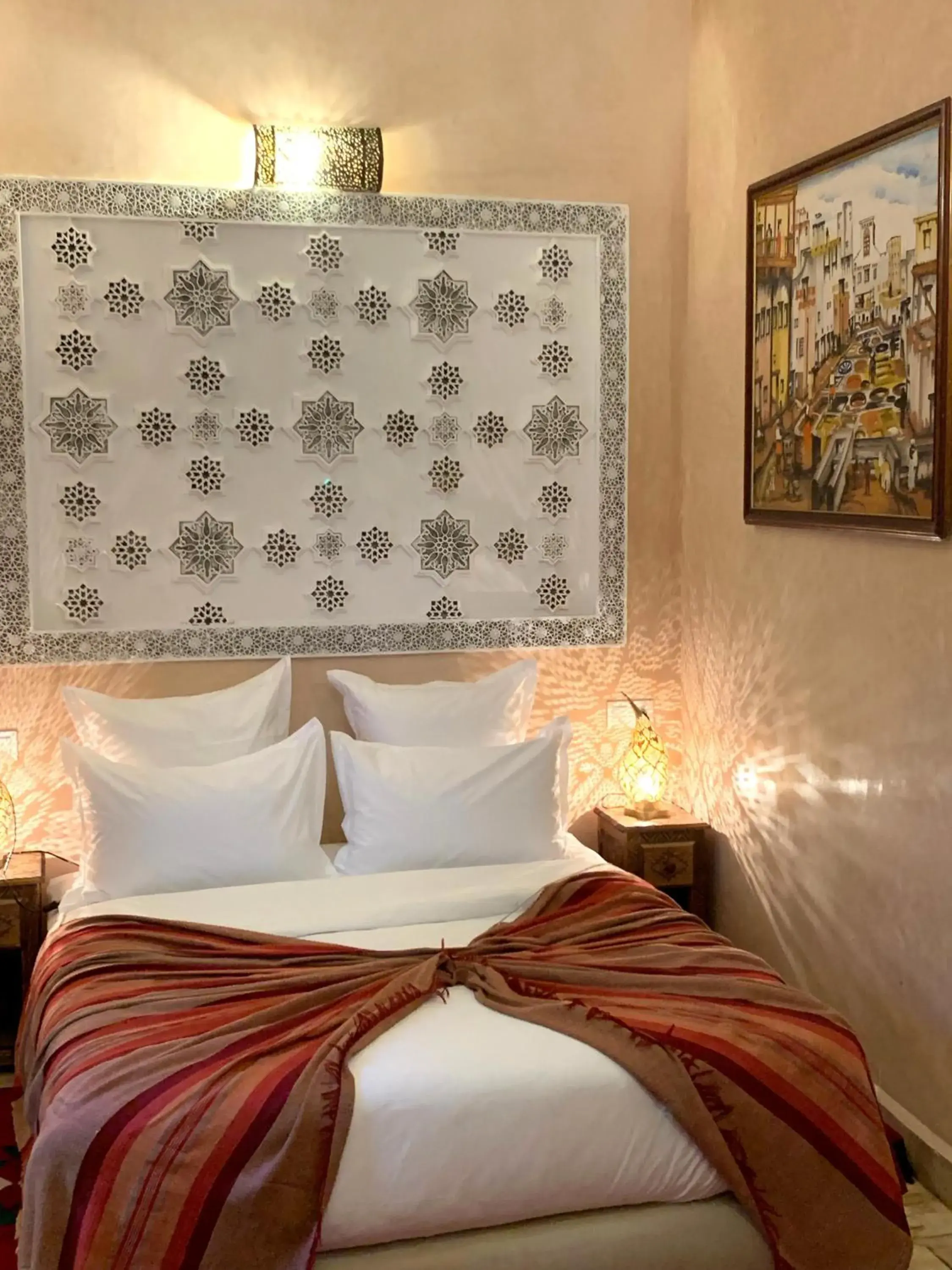 Bed in Riad Abaka hotel & boutique