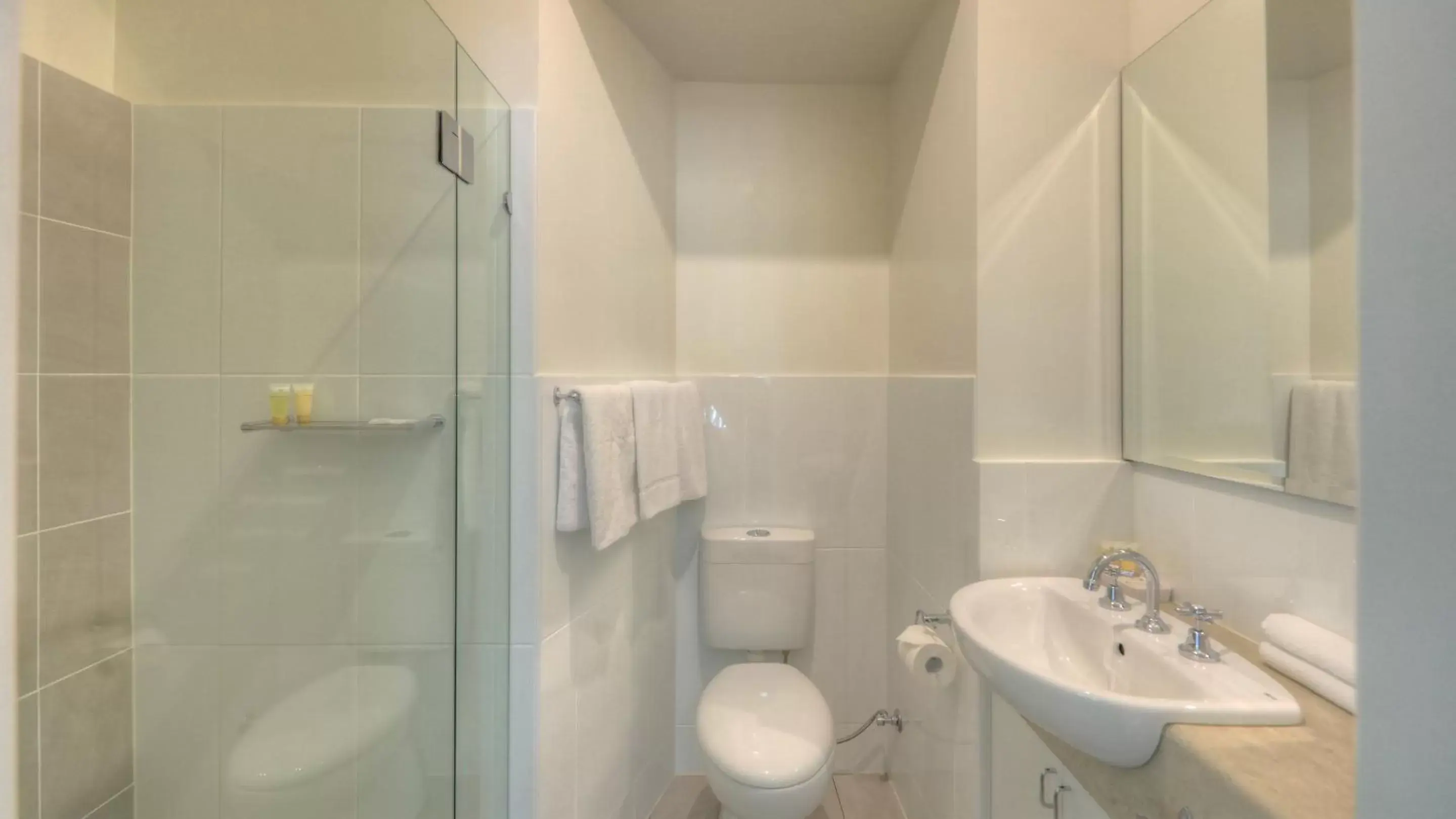 Shower, Bathroom in Heritage River Motor Inn