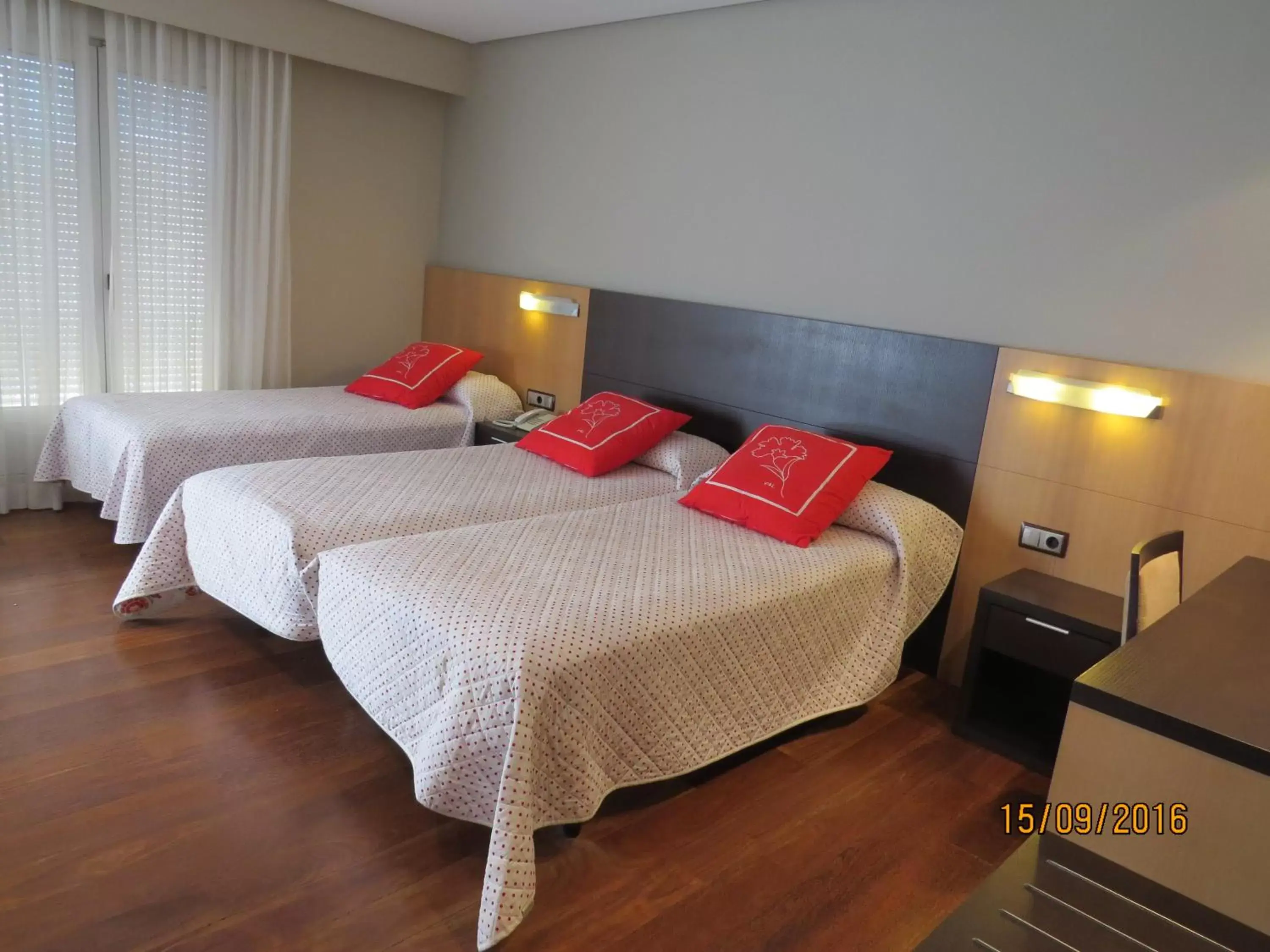 Bed in Hotel Ríos