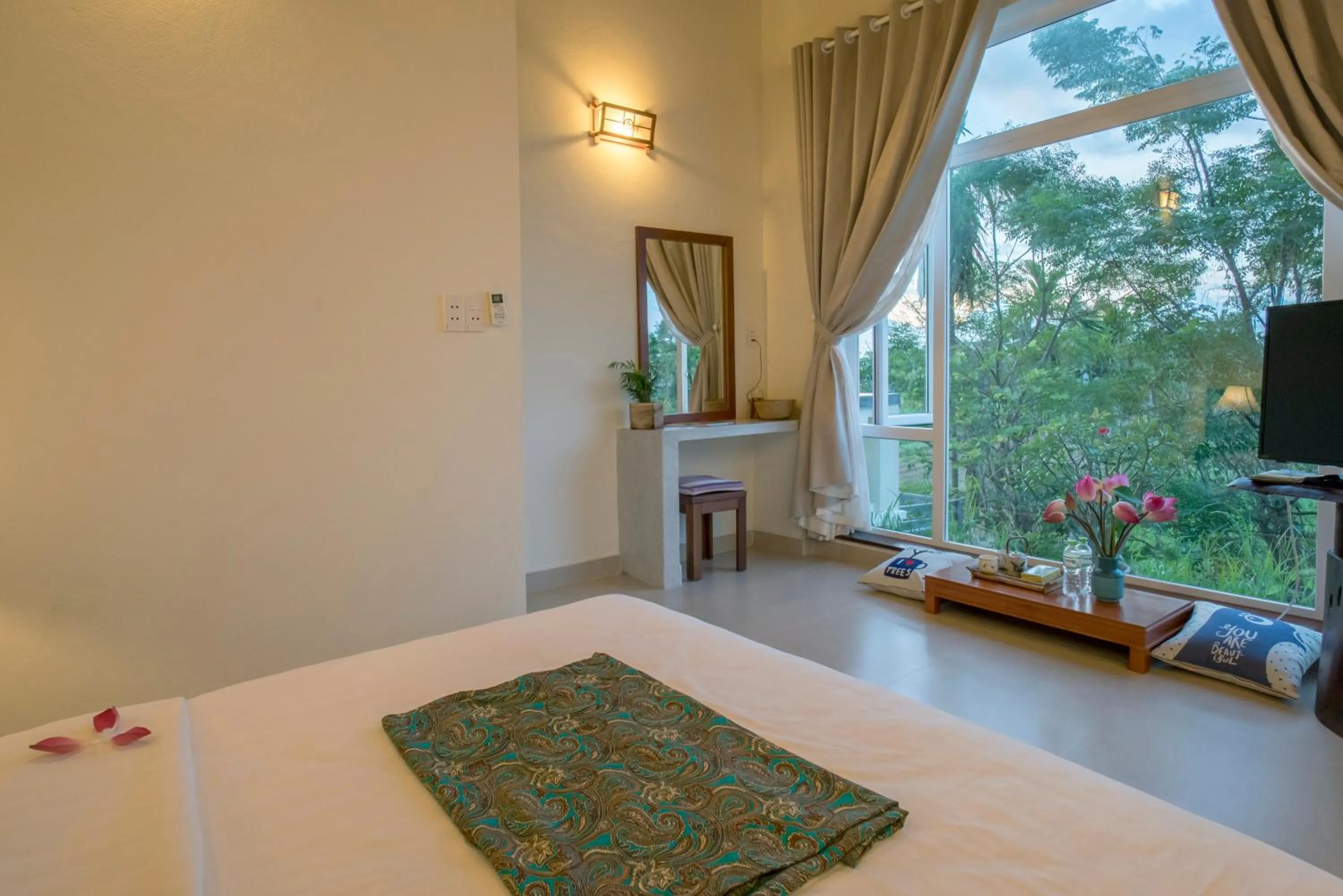 Communal lounge/ TV room, Bed in HA Devan Hoian Pool Villa