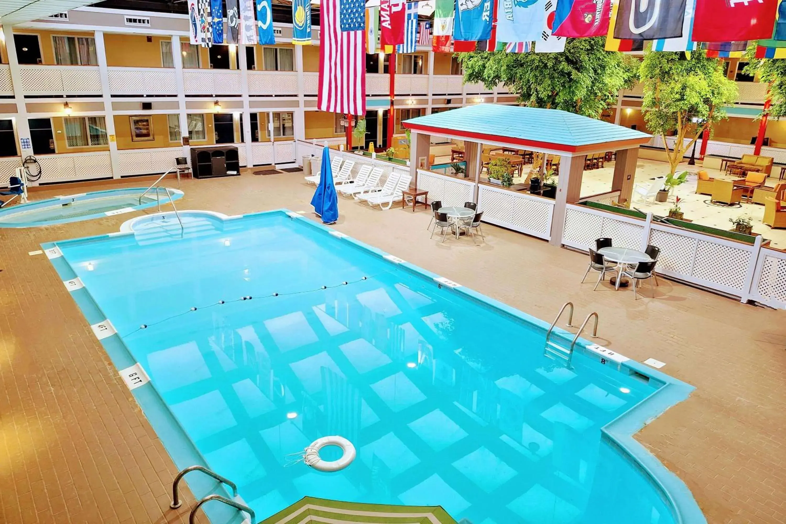 Pool view in Travelodge by Wyndham Indianapolis Speedway Pool view in Travelodge by Wyndham Indianapolis Speedway