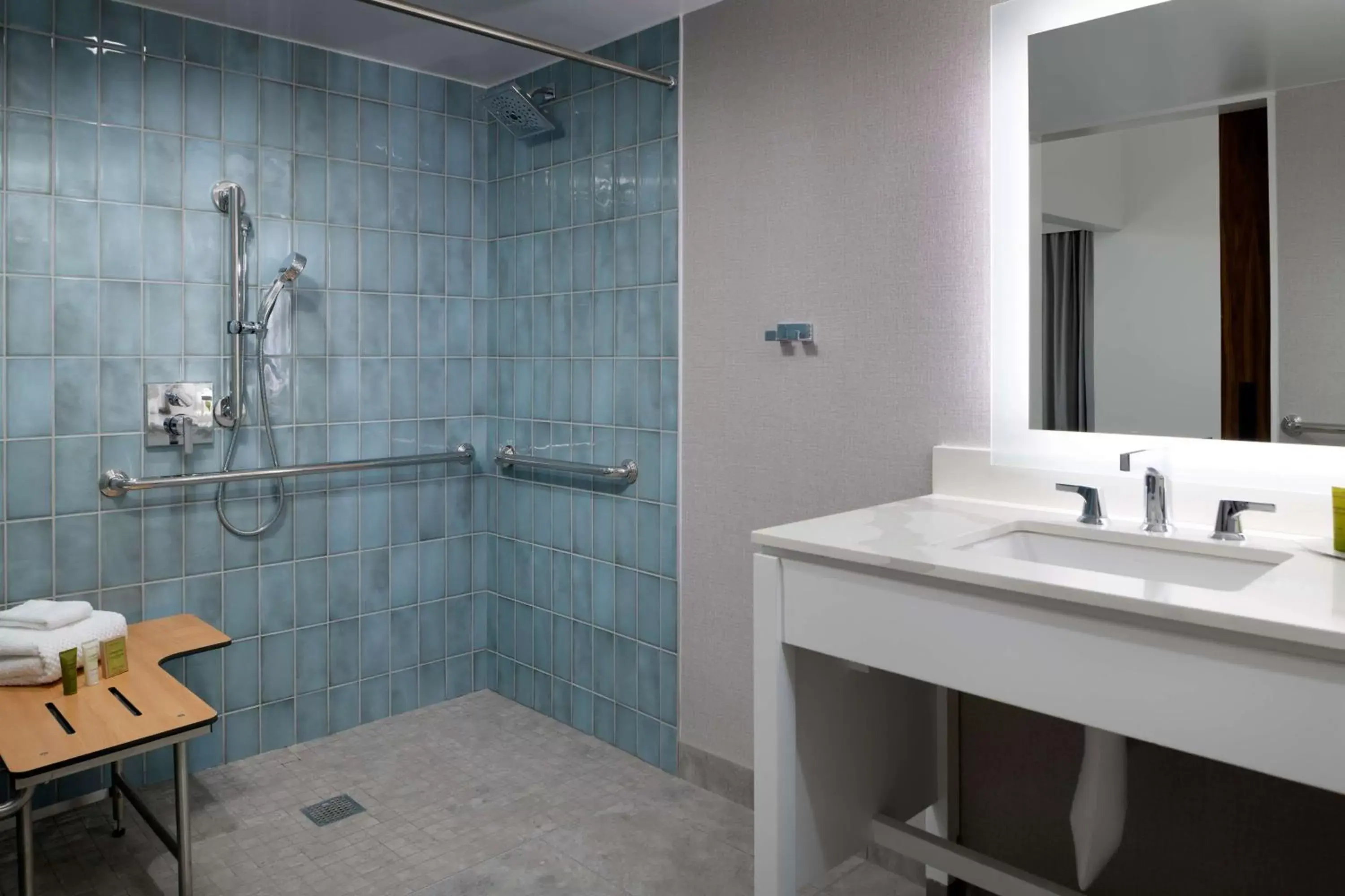 Bathroom in Hilton Los Angeles-Culver City, CA