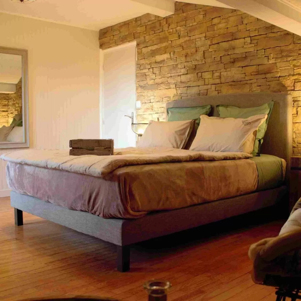 Bed in Le chalet des Pesettes