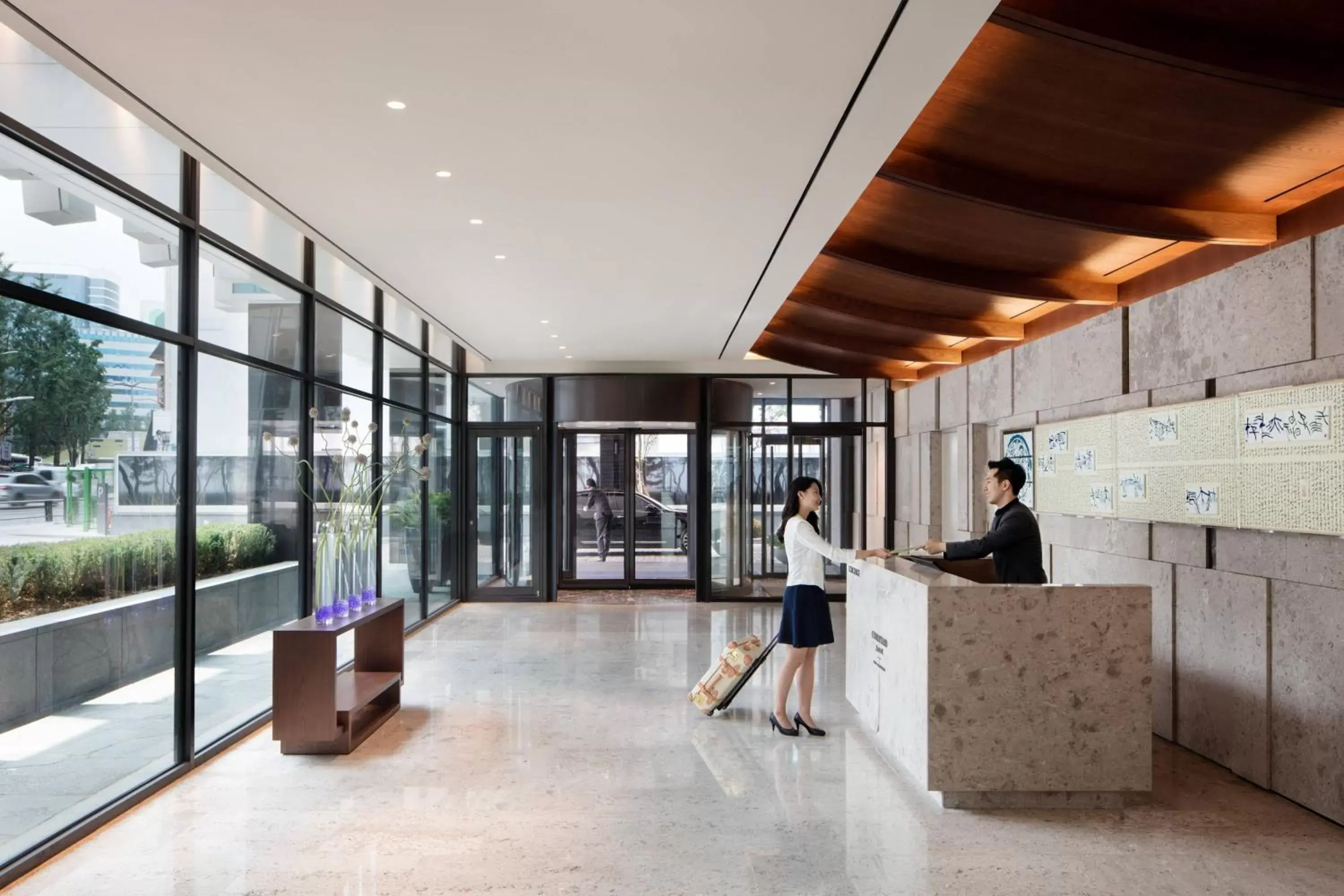 Lobby or reception in Courtyard by Marriott Seoul Namdaemun