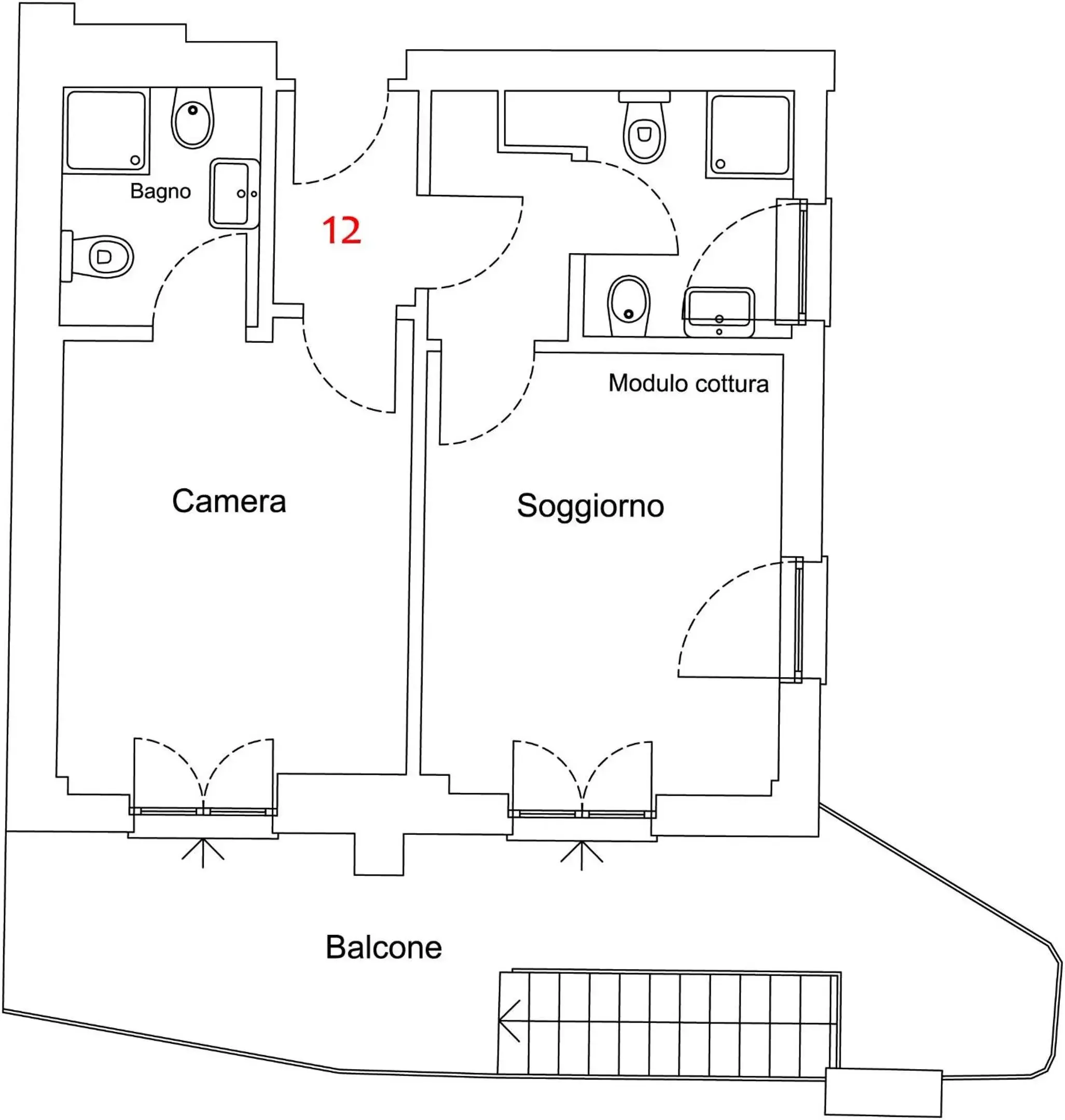 Floor Plan in Appartamenti Emmaus