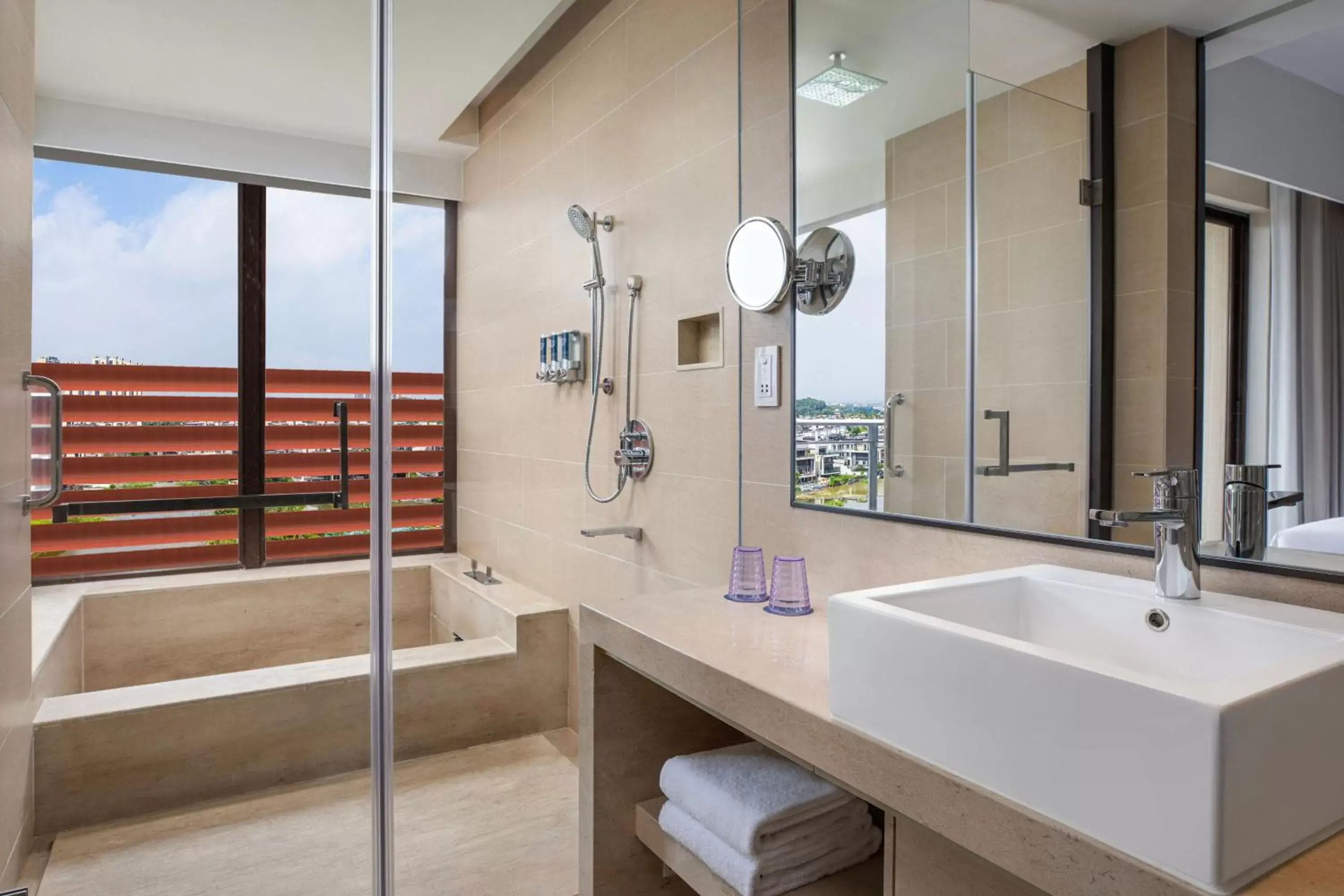 Bathroom in Four Points by Sheraton Guangdong, Heshan